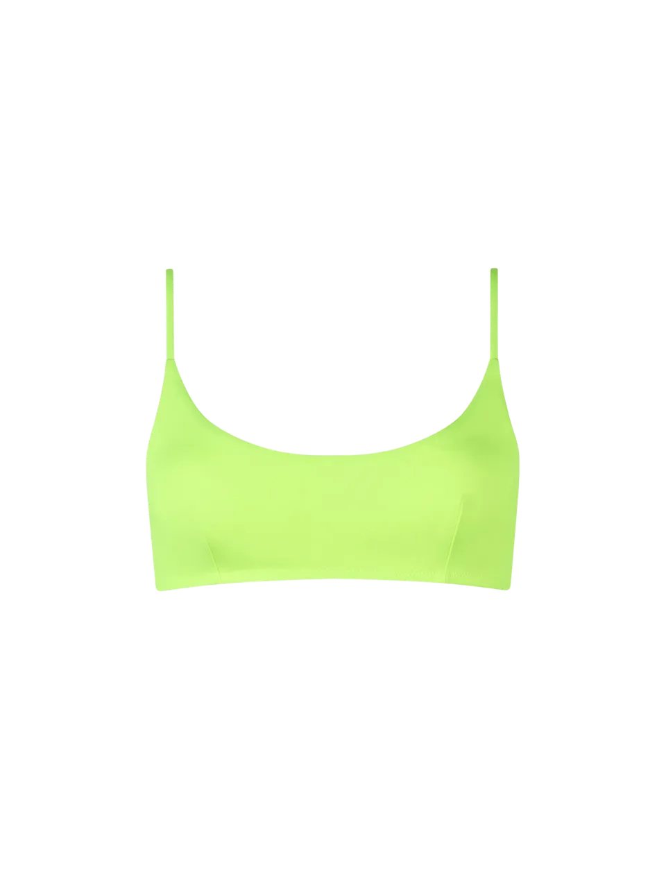 mc2-saint-barth-judy-bralette-top-bikini-giallo-fluo-tinta-unita image 1