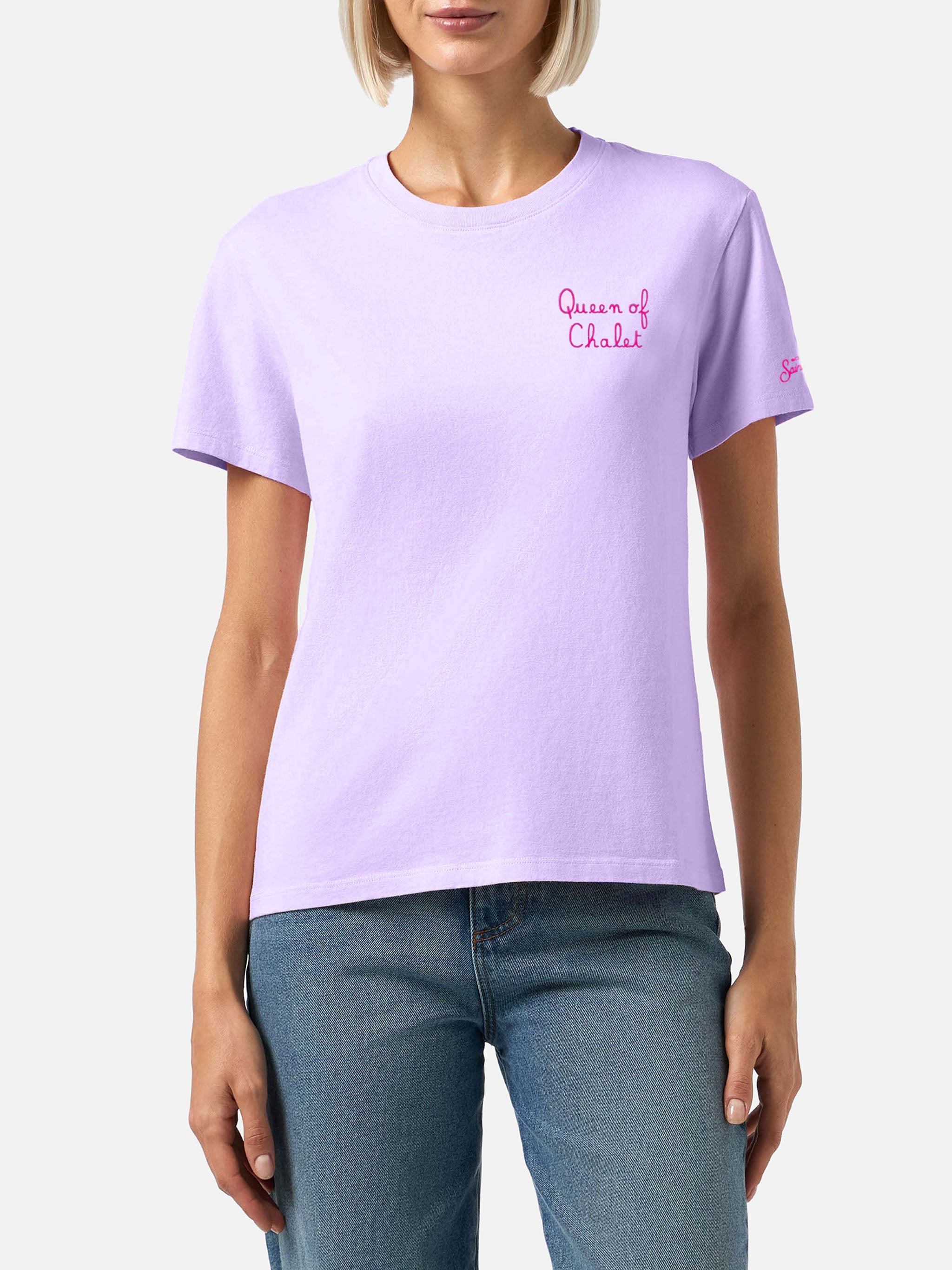 mc2-saint-barth-t-shirt-donna-emilie-in-cotone-invernale-con-ricamo-queen-of-cha image 2