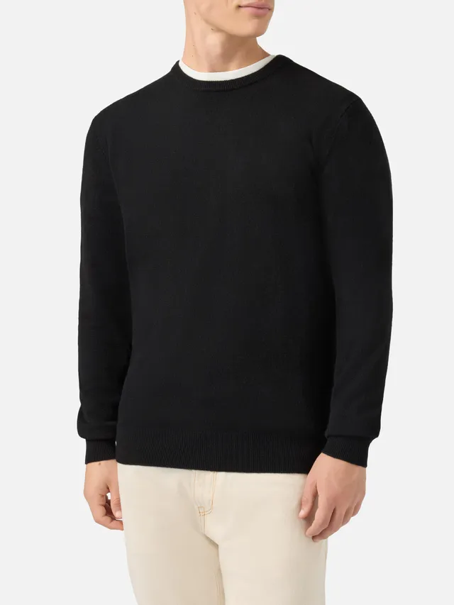 mc2-saint-barth-regent-maglione-uomo-100-cashmere-nero image 1