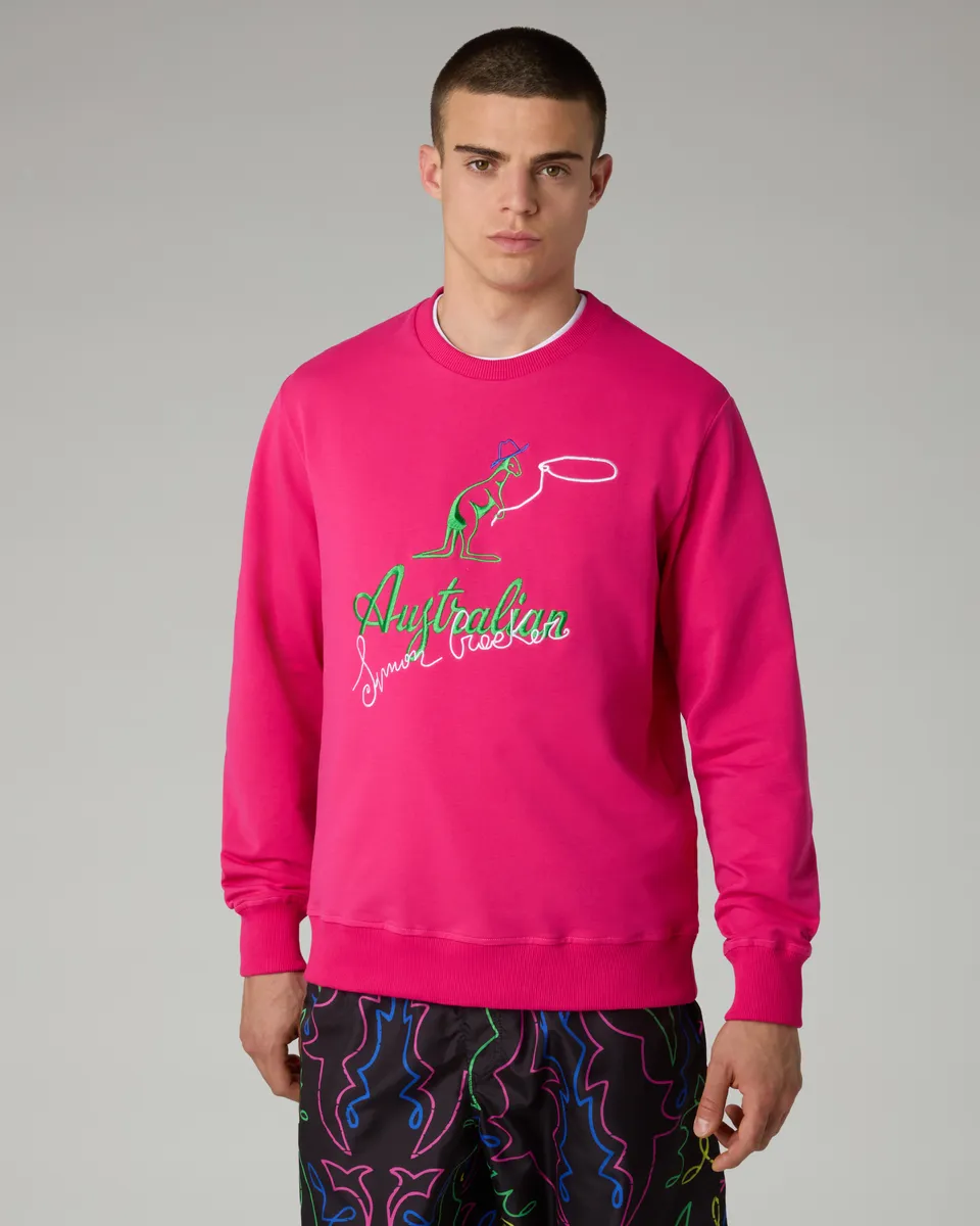 australian-cow-kangoo-crewneck-simon-cracker-x-australian-felpa-girocollo image 1