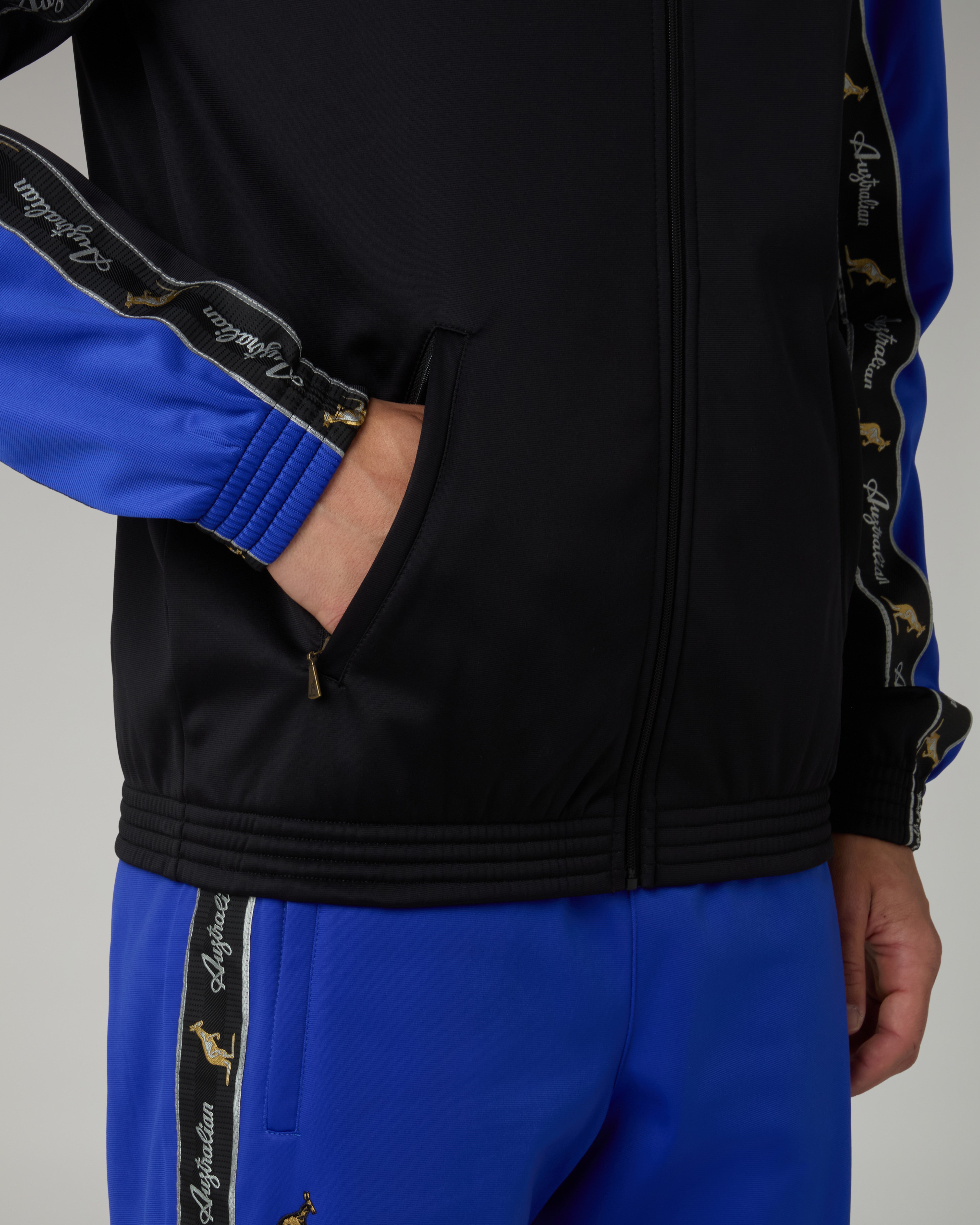 australian-essential-duo-giacca-track-acetato-full-zip-blu image 5