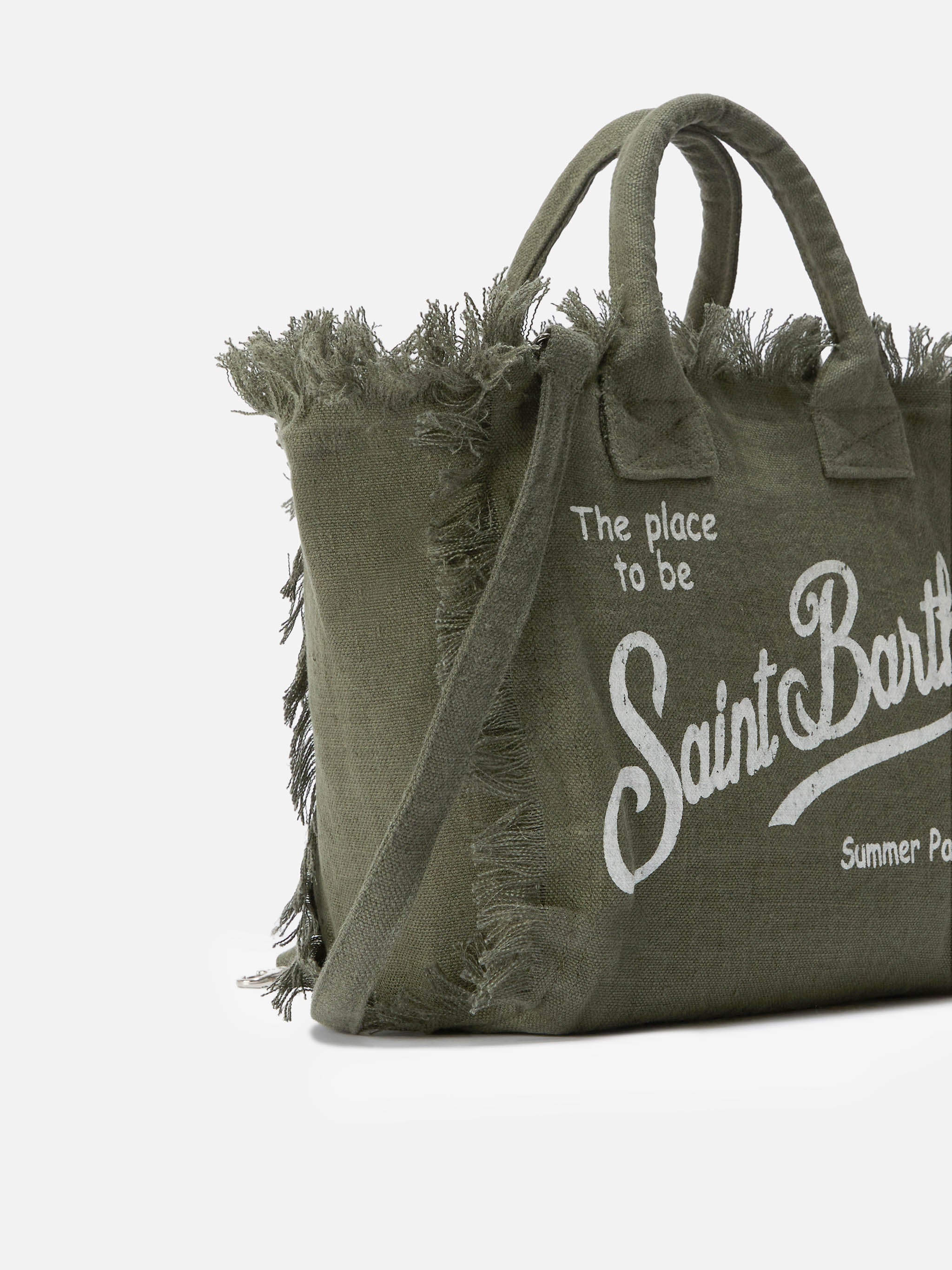 mc2-saint-barth-colette-borsa-mare-verde-militare-in-lino-con-frange image 3