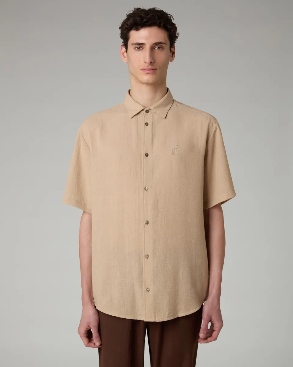australian-doric-shirt-camicia-manica-corta-kaki image 1