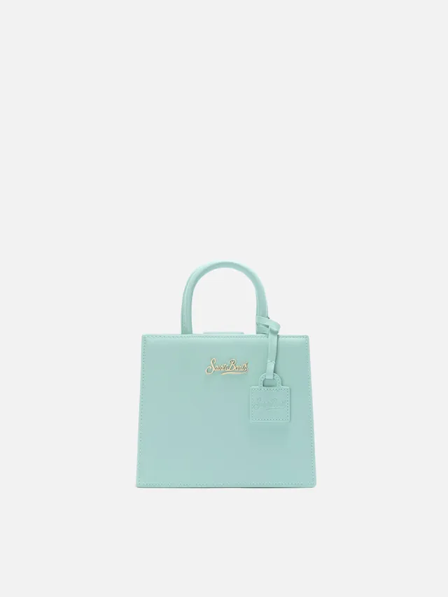 mc2-saint-barth-shop-mini-borsa-in-pelle-liscia-verde-menta-strutturata image 1