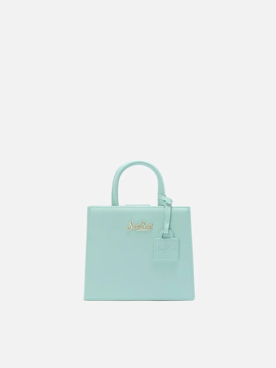 mc2-saint-barth-shop-mini-borsa-in-pelle-liscia-verde-menta-strutturata image 1