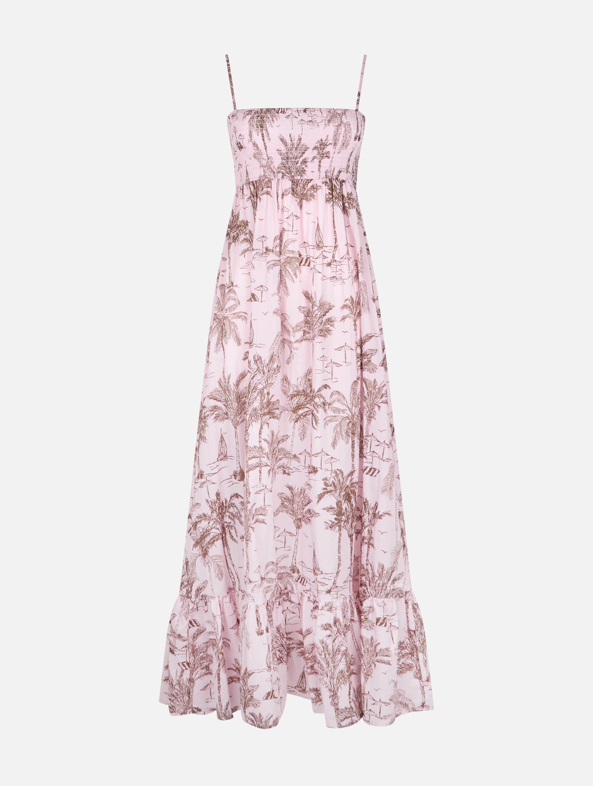 mc2-saint-barth-abito-jemma-donna-in-cotone-rosa-toile-de-jouy image 5