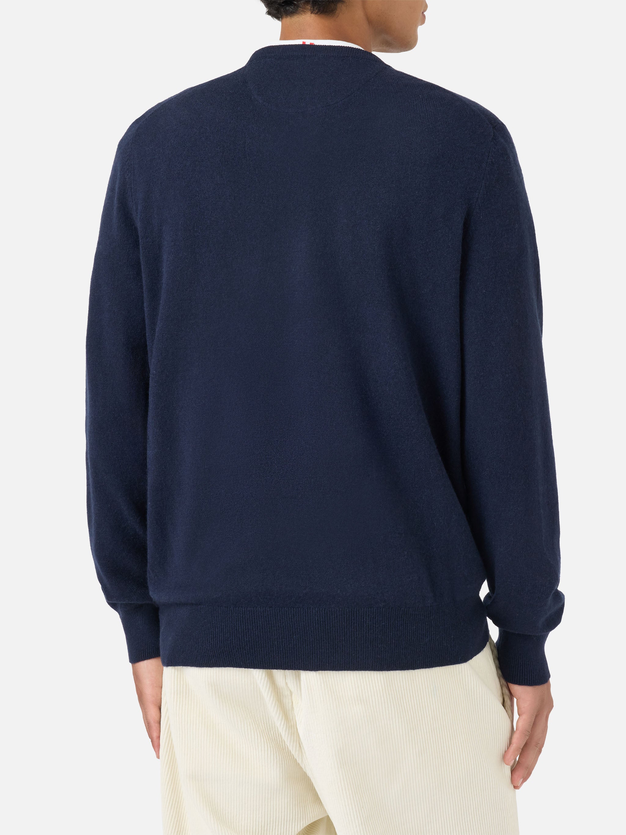mc2-saint-barth-regent-maglione-girocollo-uomo-blu-navy-in-misto-cashmere image 3