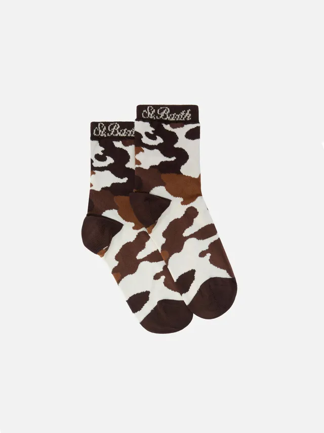 mc2-saint-barth-calze-sox-misto-cotone-muccato-marrone image 1