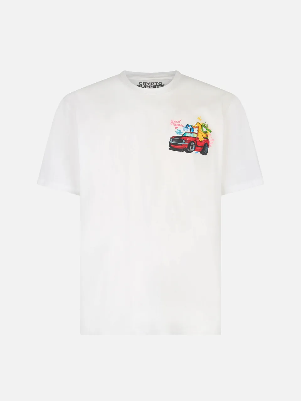mc2-saint-barth-boy-t-shirt-bambino-bianca-cotone-cryptopuppets-edizione-special image 1