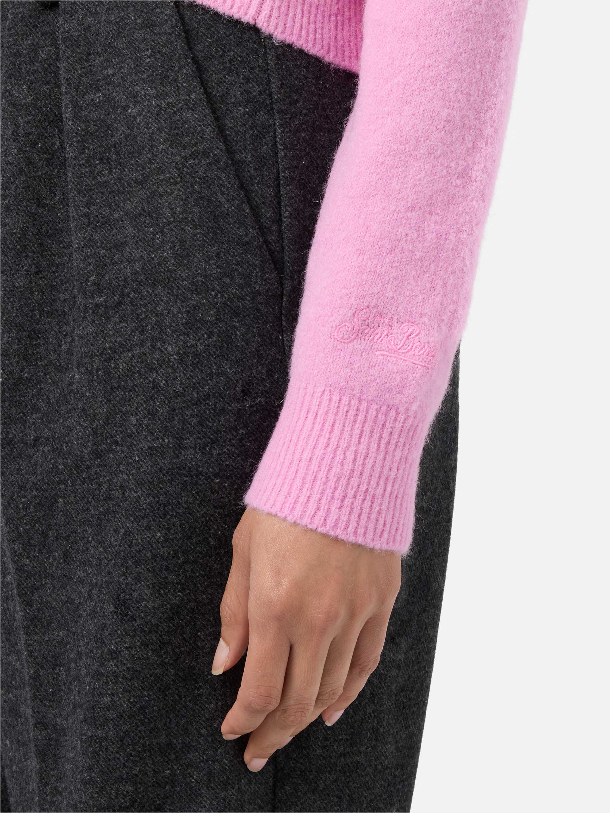 mc2-saint-barth-new-queen-maglia-girocollo-donna-in-misto-lana-merino-e-alpaca-r image 4