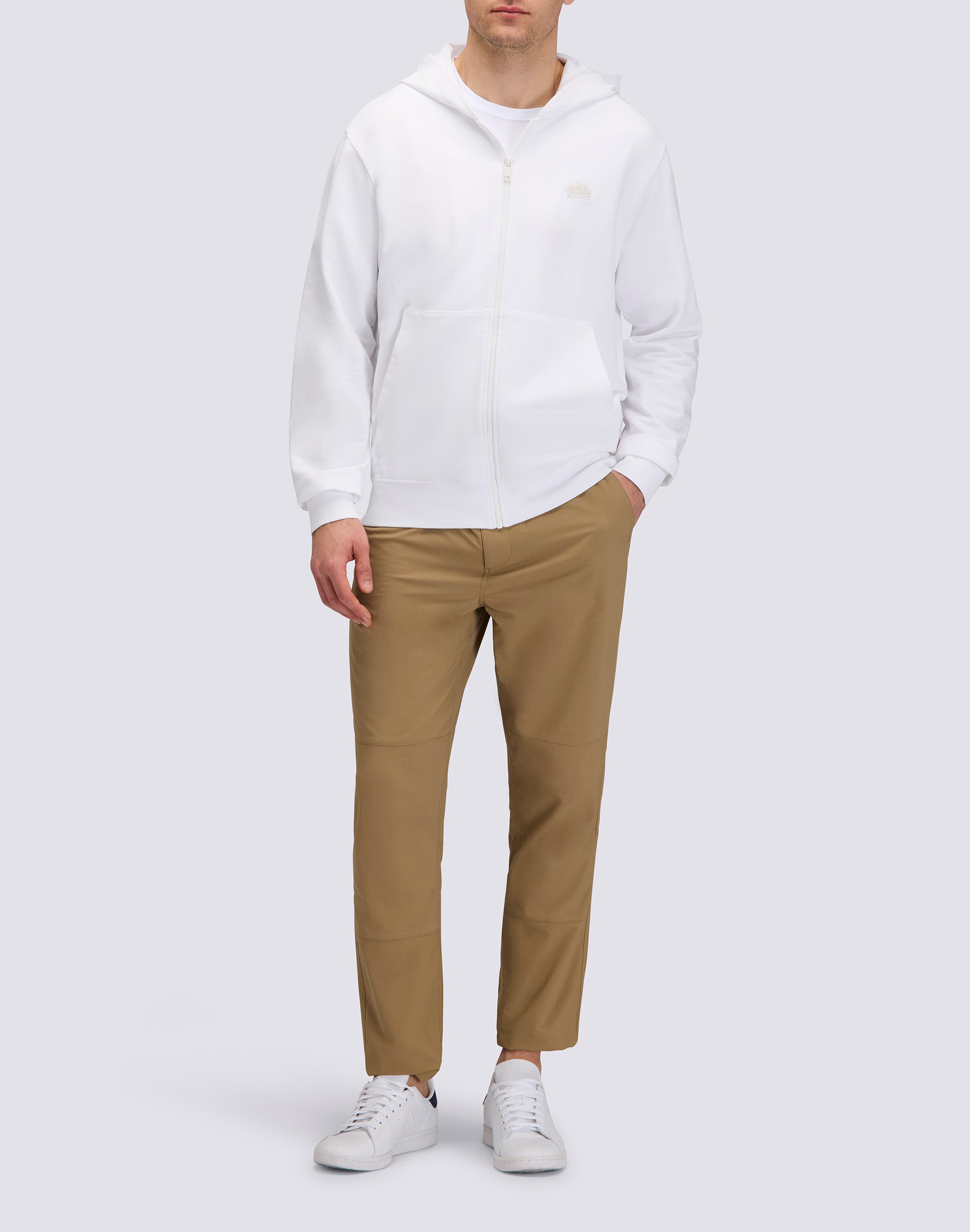 sundek-m432jhf9500-felpa-uomo-full-zip-con-cappuccio-in-cotone-degarzato image 3