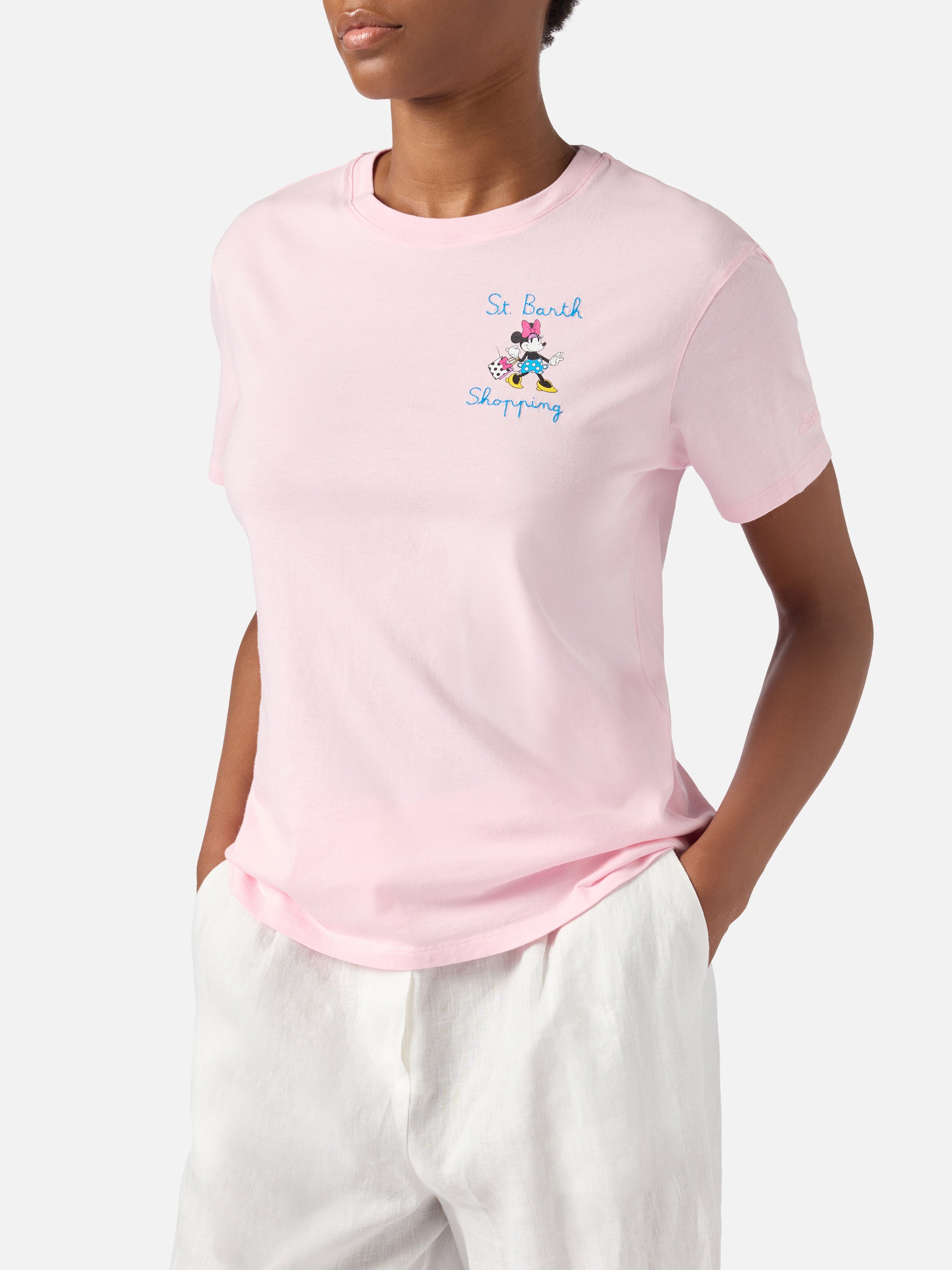 mc2-saint-barth-emilie-t-shirt-donna-rosa-minnie-st-barth-shopping-special-editi image 2
