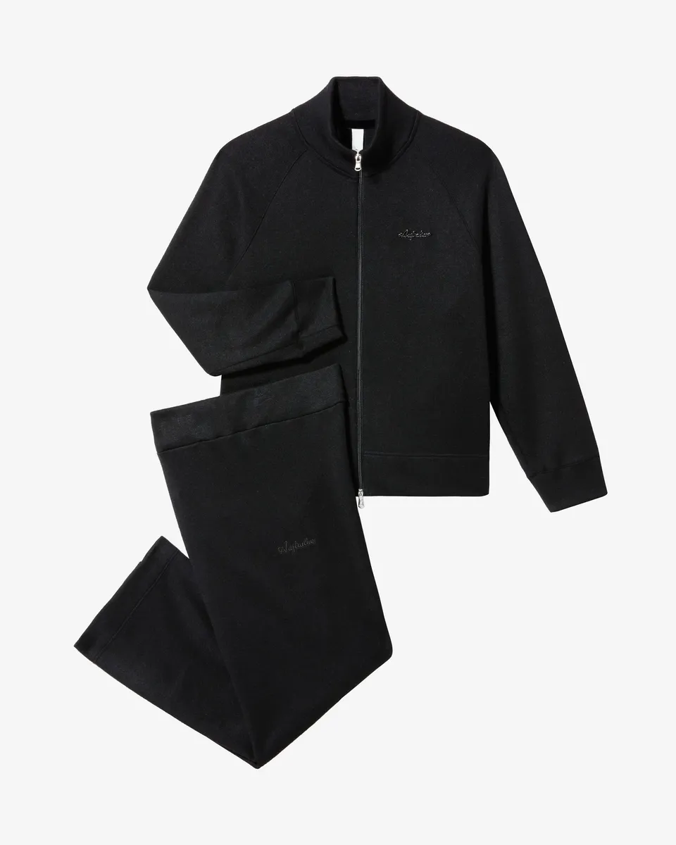 australian-comfy-tracksuit-tuta-completa-nera-full-zip image 1