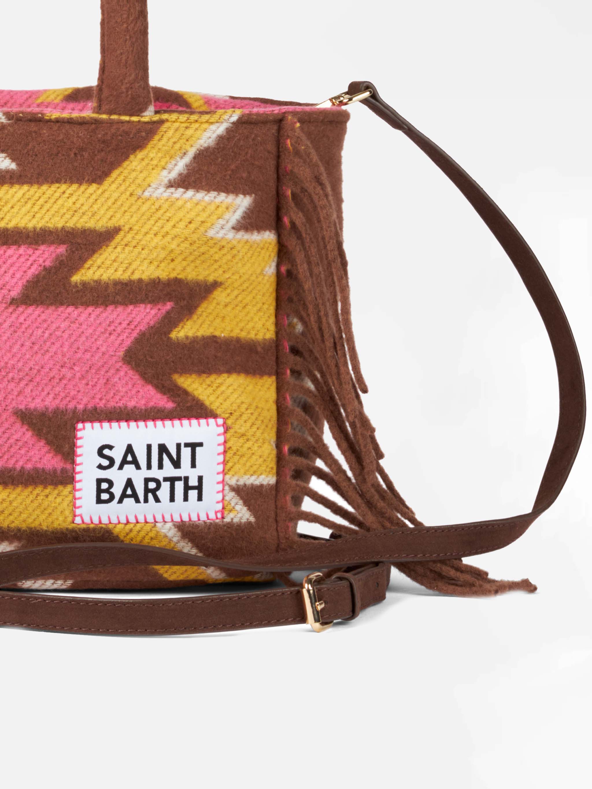 mc2-saint-barth-colette-borsa-blanket-stampa-etnica-marrone-30x22x12-cm image 2