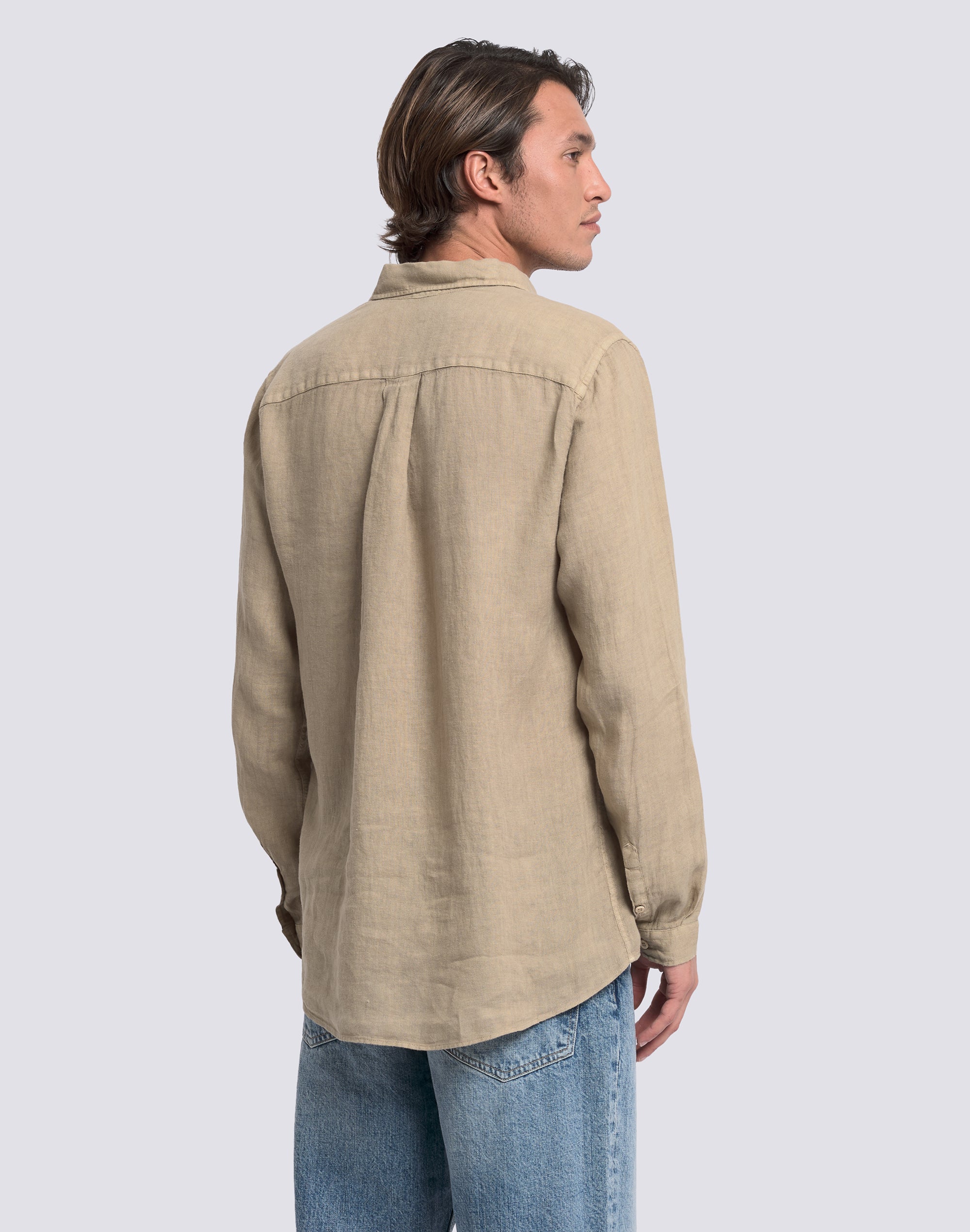 sundek-goldenwave-camicia-uomo-in-lino-tinto-capo-regular image 5
