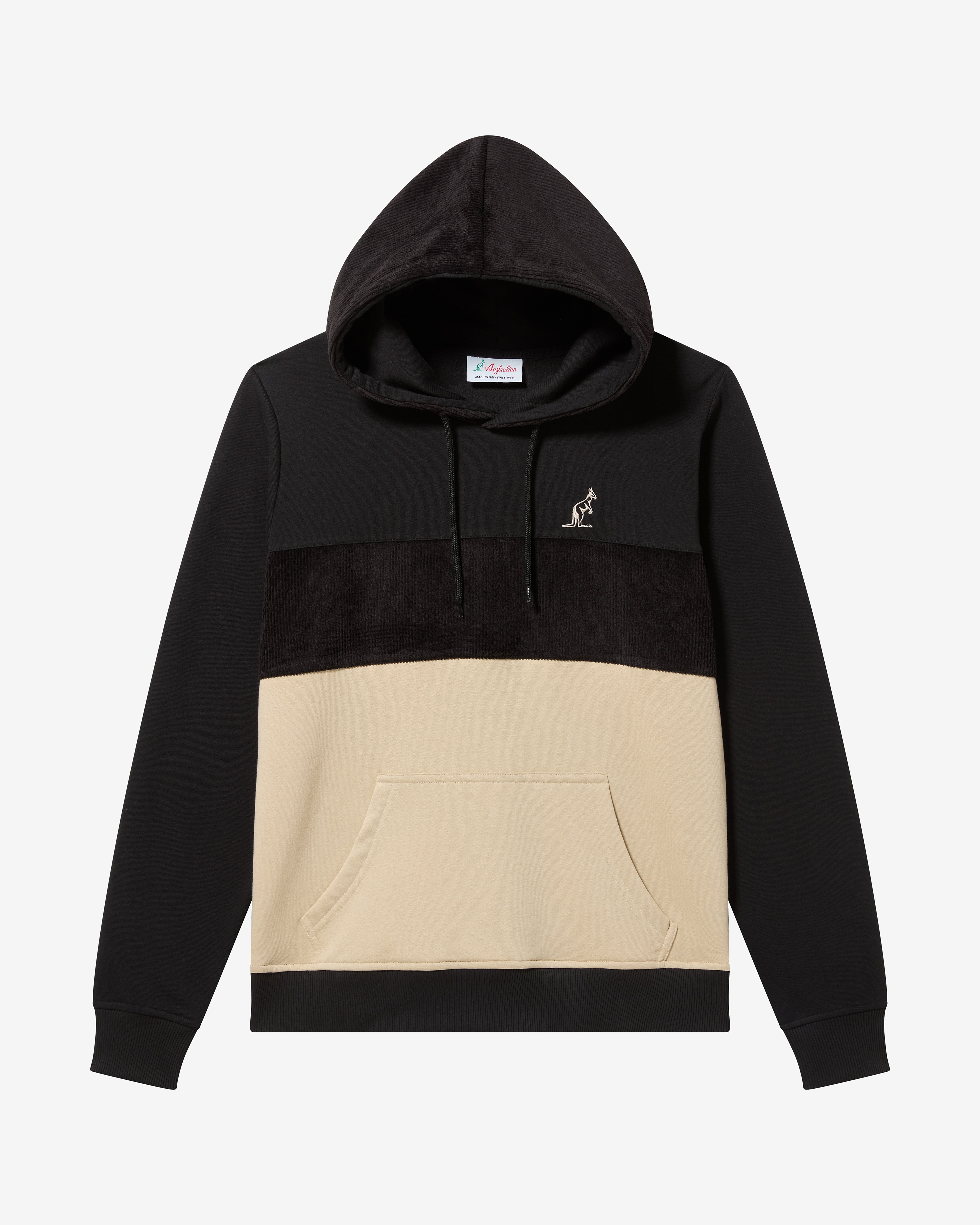 australian-style-hoodie-nero-in-corduroy-con-cappuccio image 6
