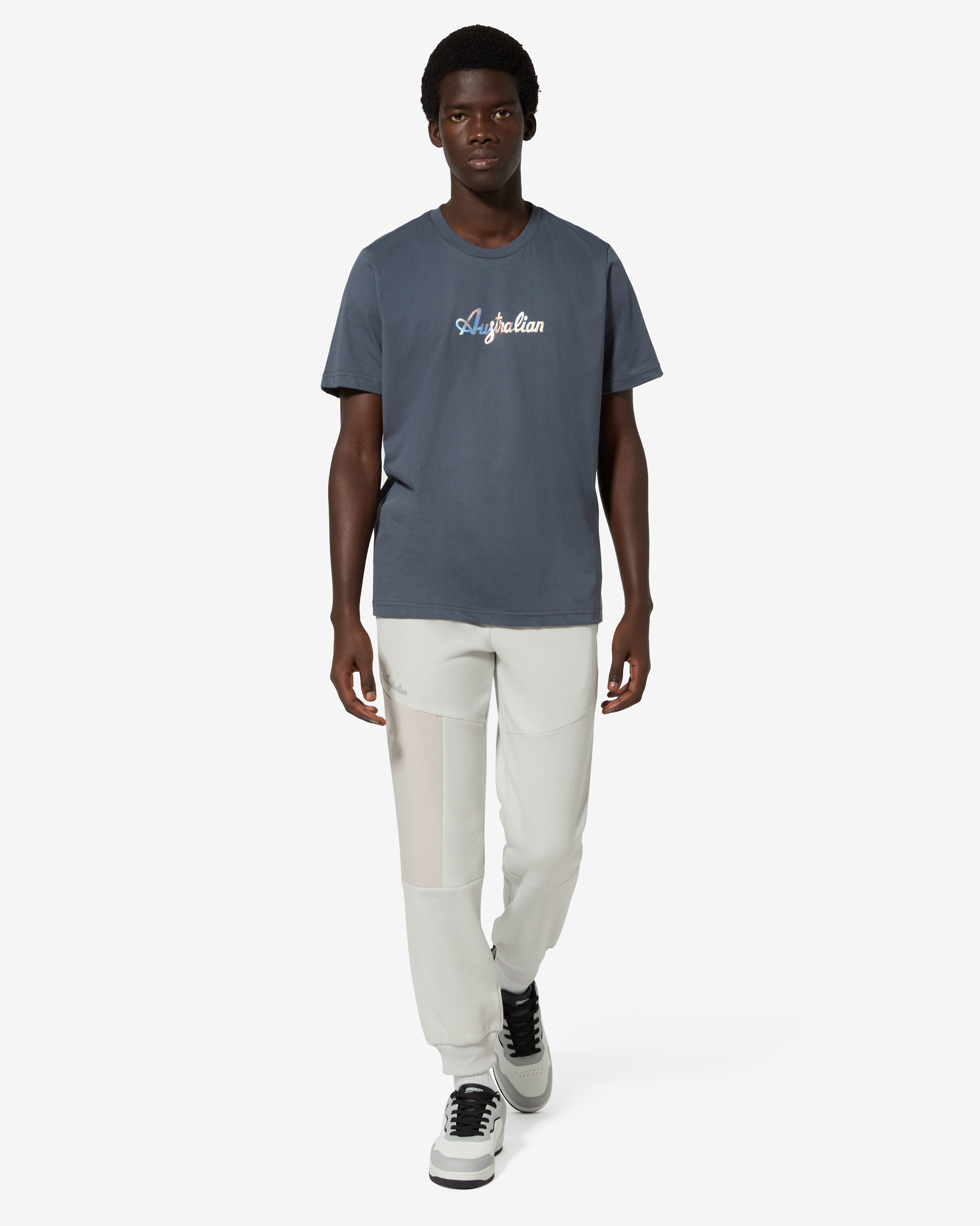 australian-urban-t-shirt-grigio-titanio-logo-olografico image 2