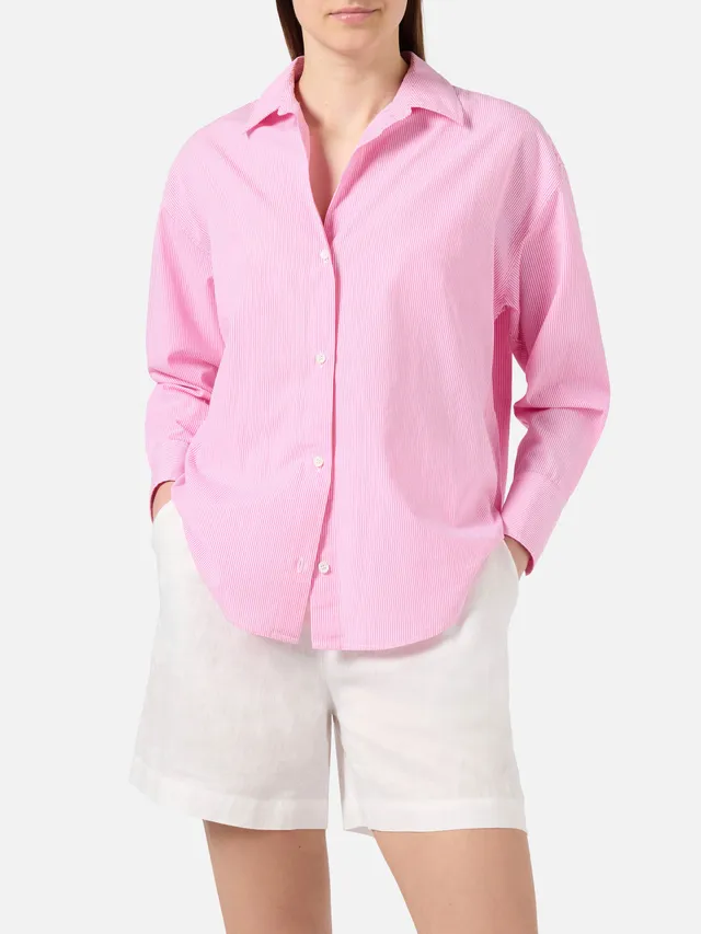 mc2-saint-barth-cristal-camicia-donna-in-cotone-a-righe-rosa-meet-me-in-saint-ba image 1