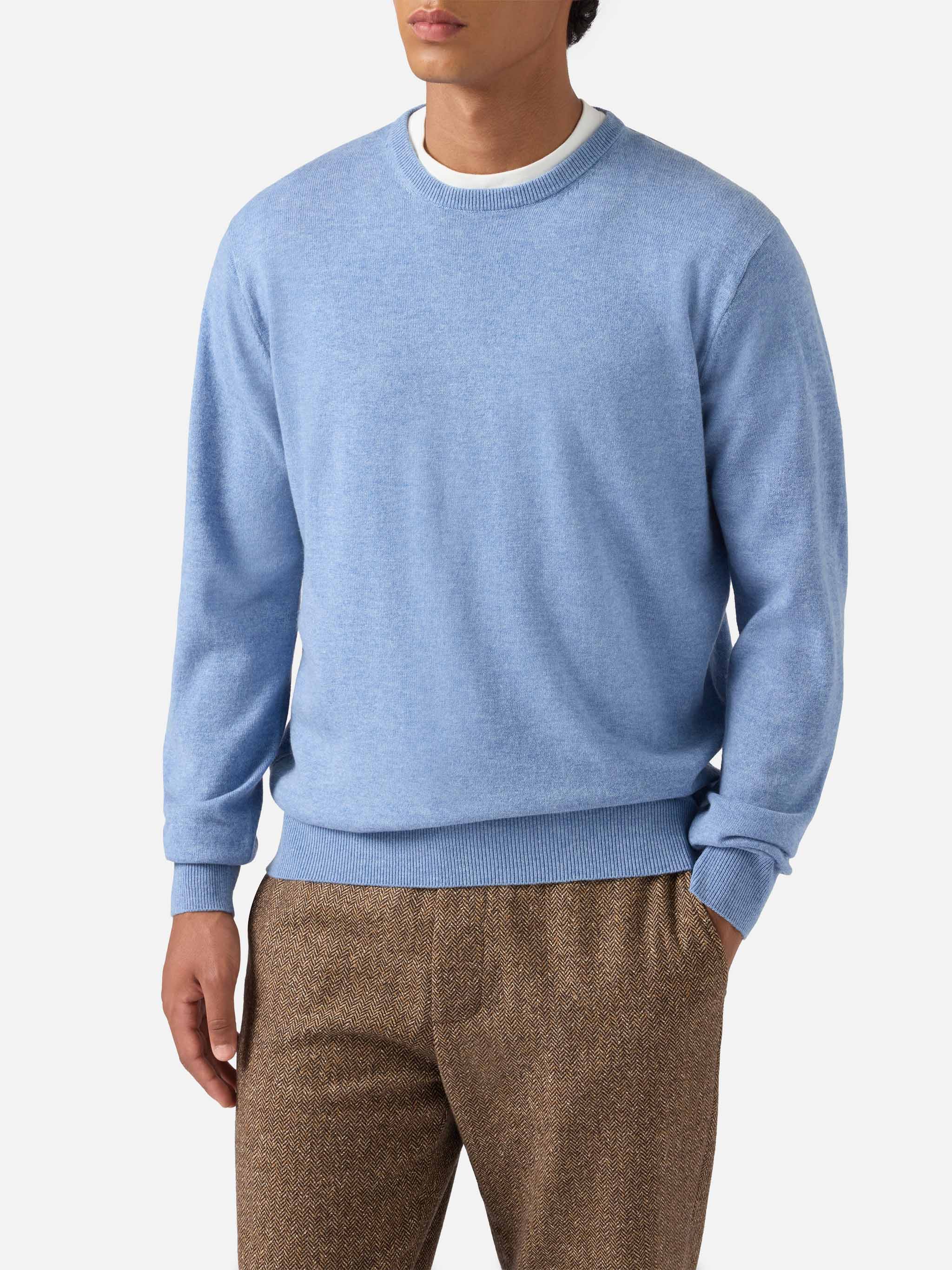 mc2-saint-barth-maglione-regent-lana-merino-cashmere-azzurro-uomo image 1