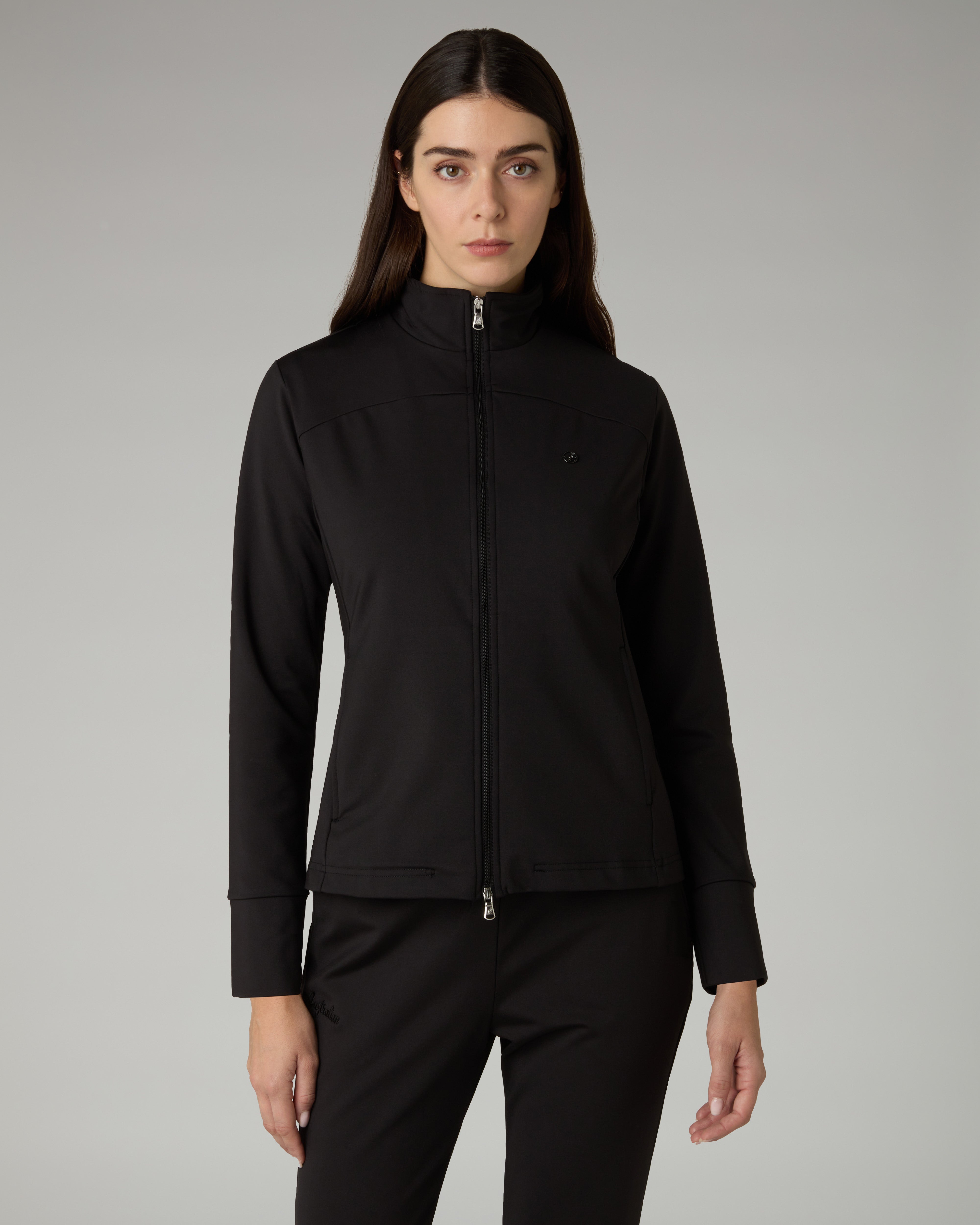 australian-essential-tracksuit-in-tessuto-silky-touch-nero-made-in-italy image 3