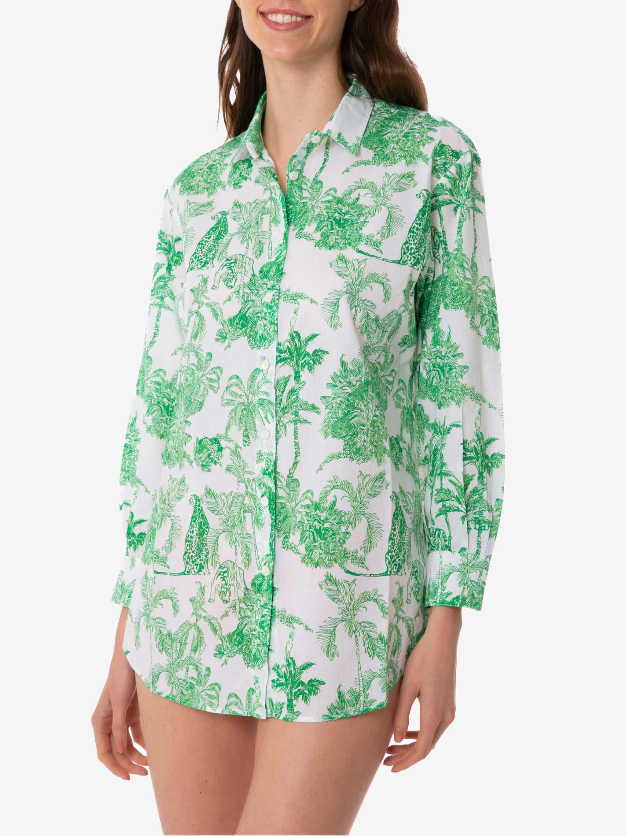 mc2-saint-barth-camicia-brigitte-in-cotone-stampa-toile-de-jouy-verde image 1