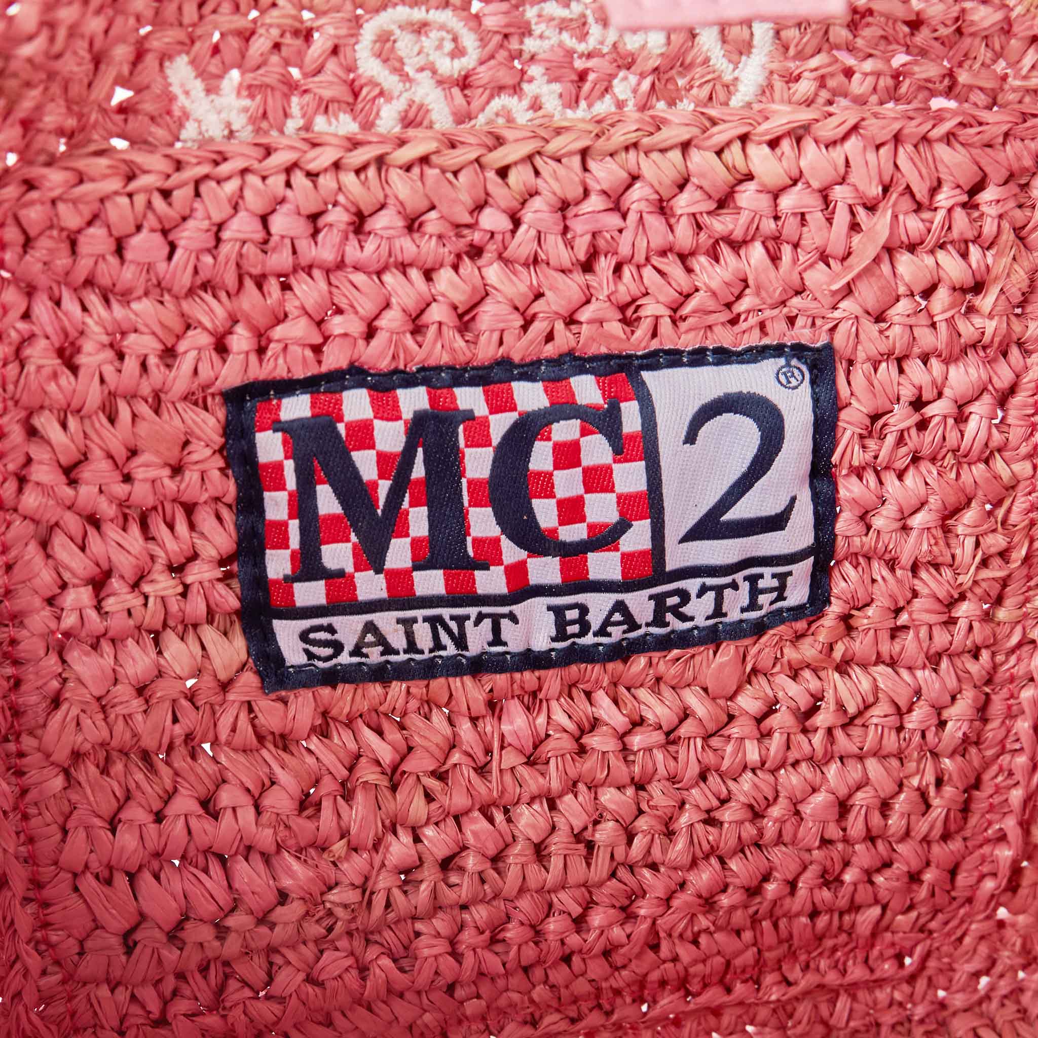 mc2-saint-barth-borsa-colette-in-rafia-rosa-con-ricamo-saint-barth image 5