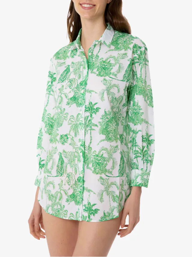 mc2-saint-barth-camicia-brigitte-in-cotone-stampa-toile-de-jouy-verde image 1