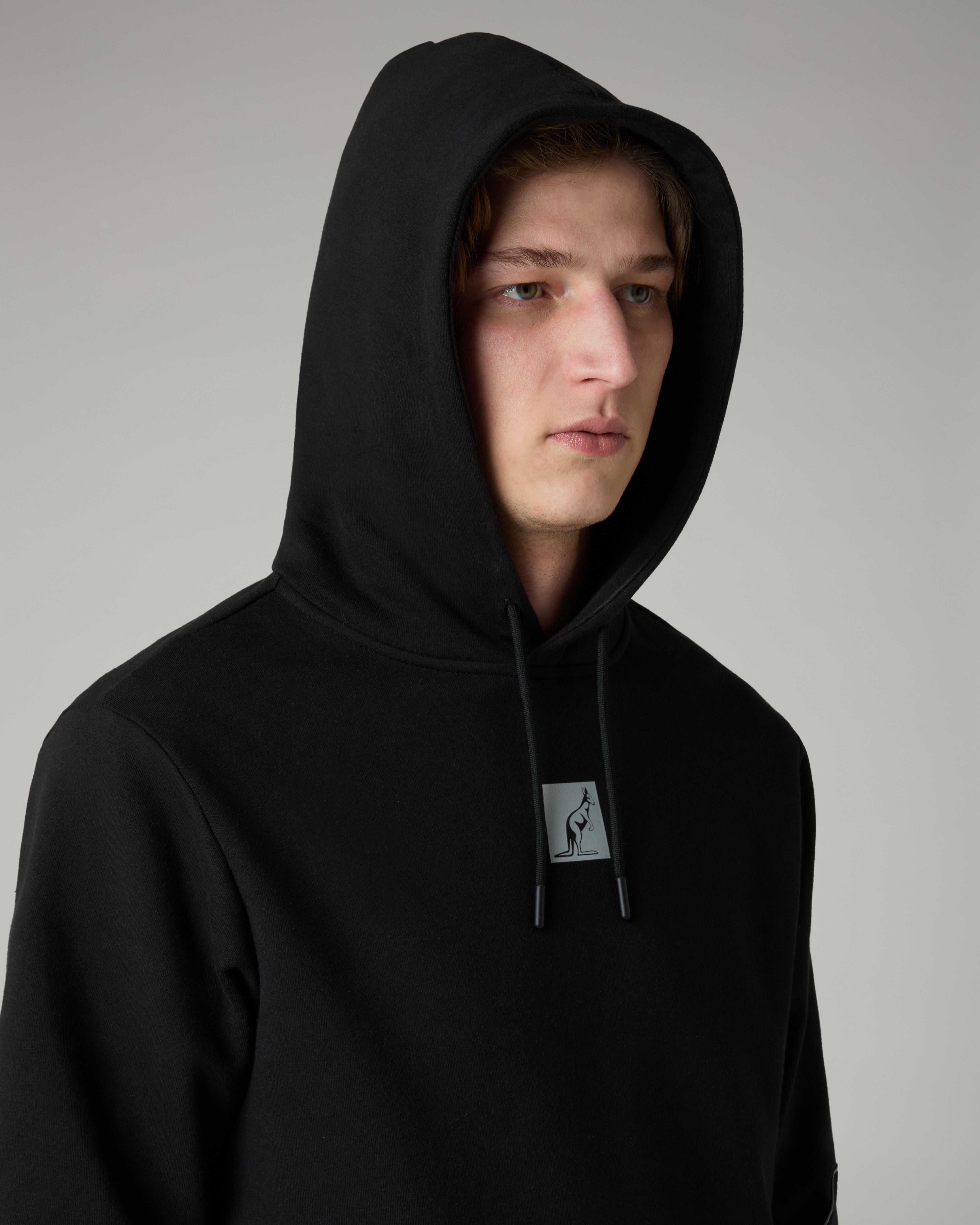 australian-nocturna-hoodie-felpa-con-cappuccio-nera-con-piping-rifrangente image 4