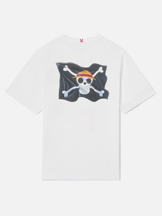 mc2-saint-barth-portland-t-shirt-uomo-bianca-cotone-one-piece-luffy-special-edit image 1