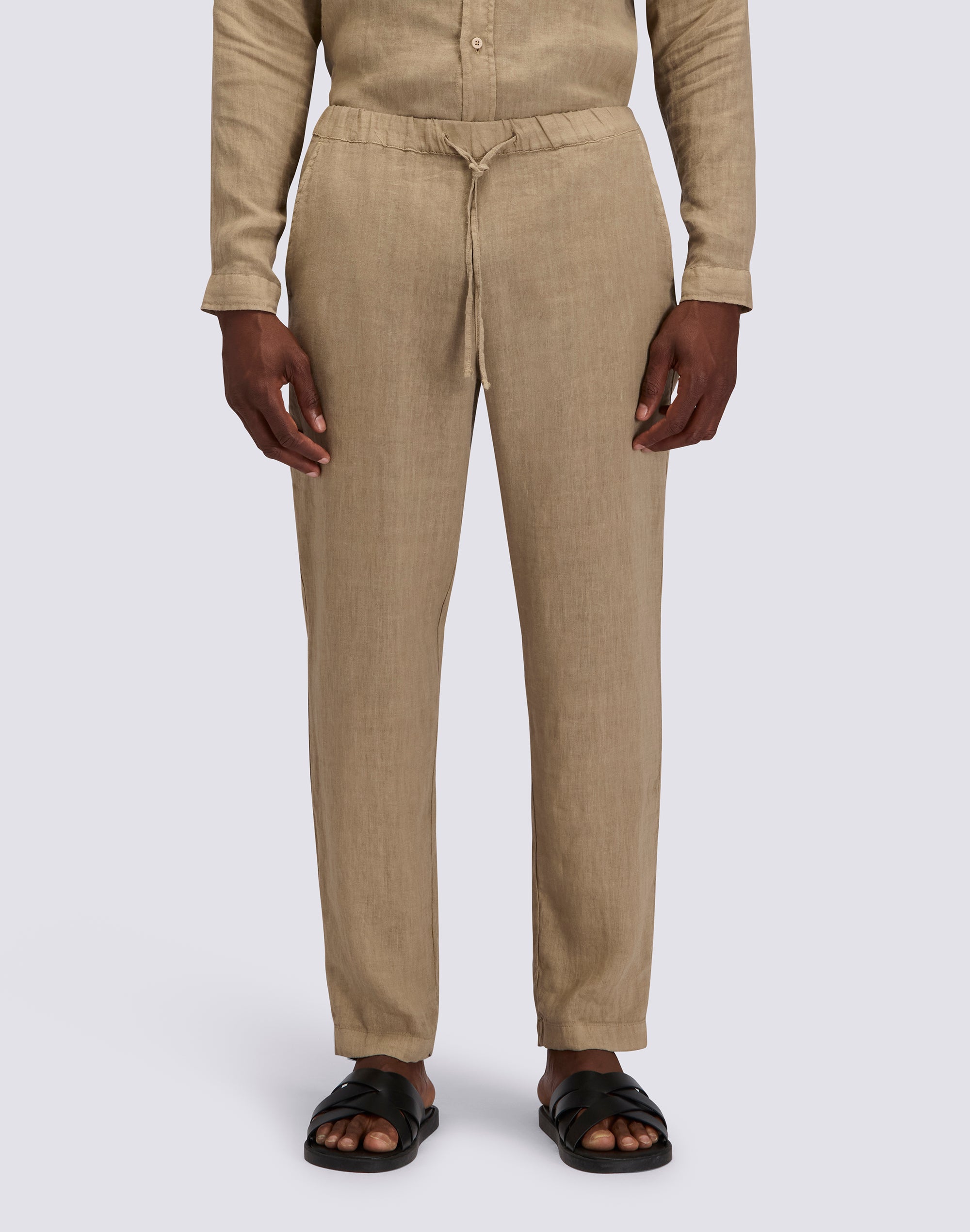 sundek-pantaloni-uomo-lunghi-in-lino-a-vita-elasticata image 1
