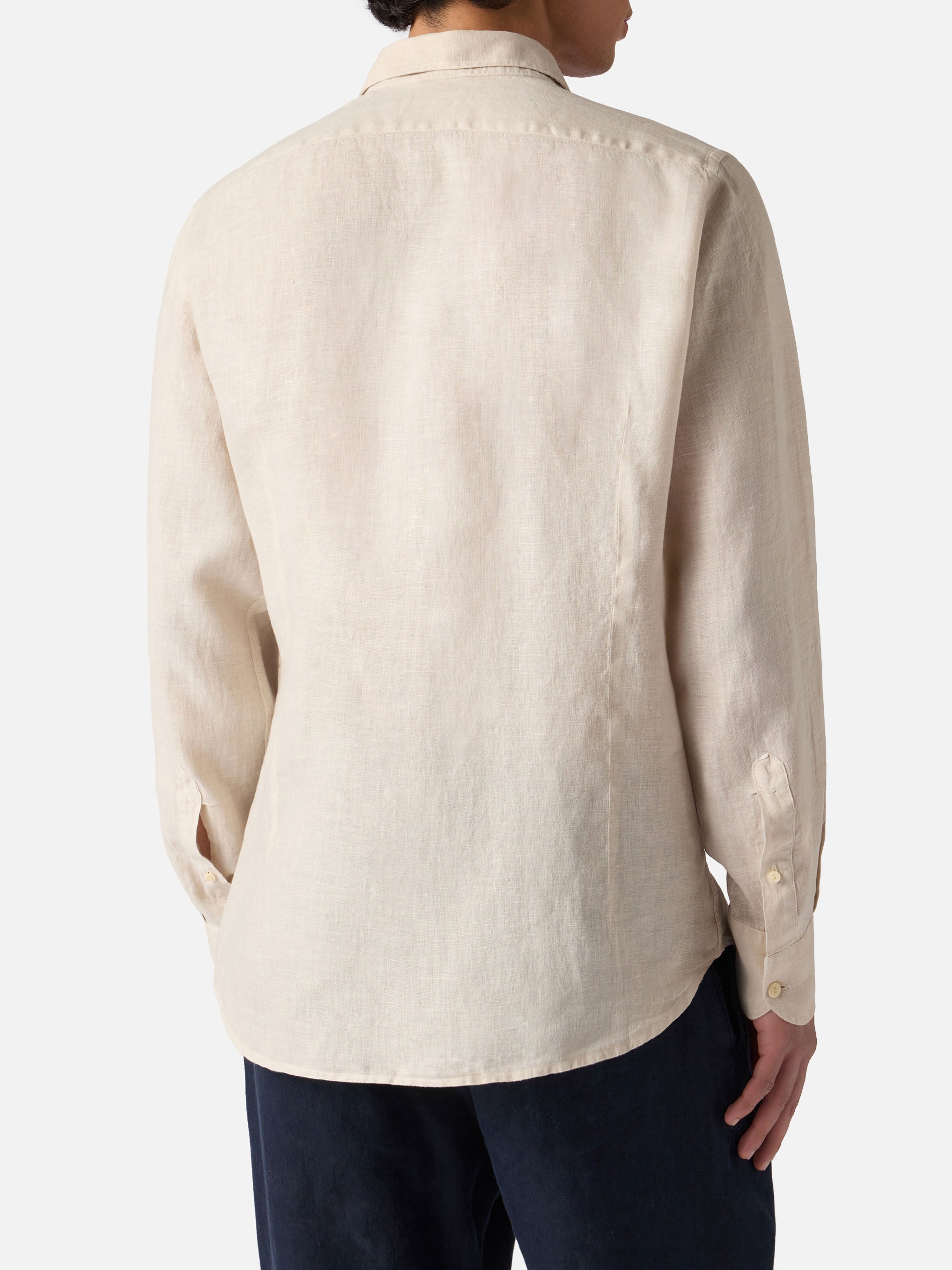 mc2-saint-barth-camicia-uomo-pamplona-in-lino-panna-manica-lunga image 3