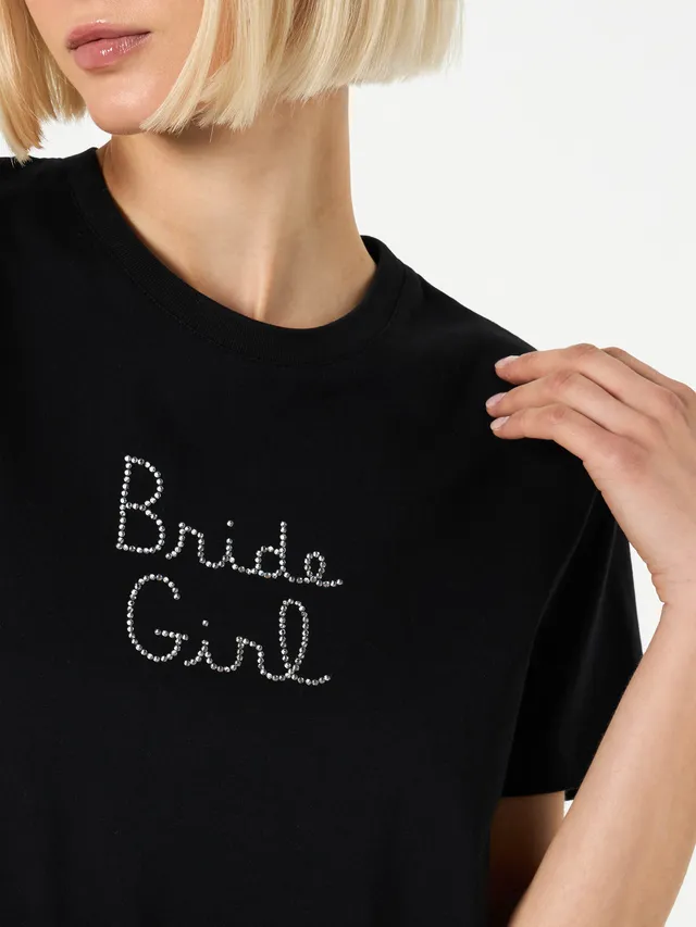 mc2-saint-barth-t-shirt-emilie-nera-con-ricamo-strass-bride-girl image 1