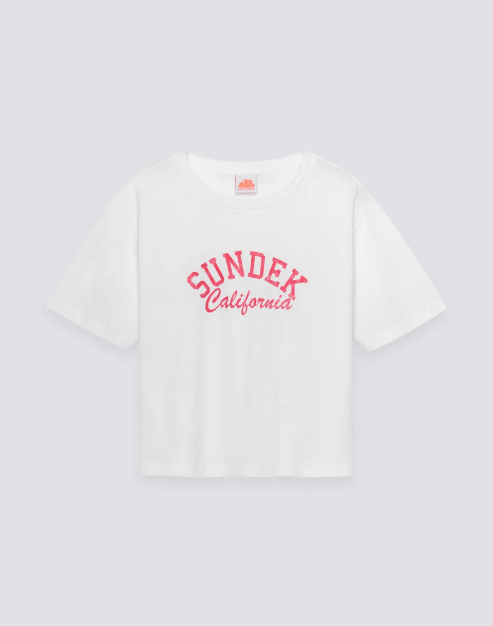 sundek-w748tejs000-t-shirt-donna-cropped-vintage-wash-logo-california-3 image 1