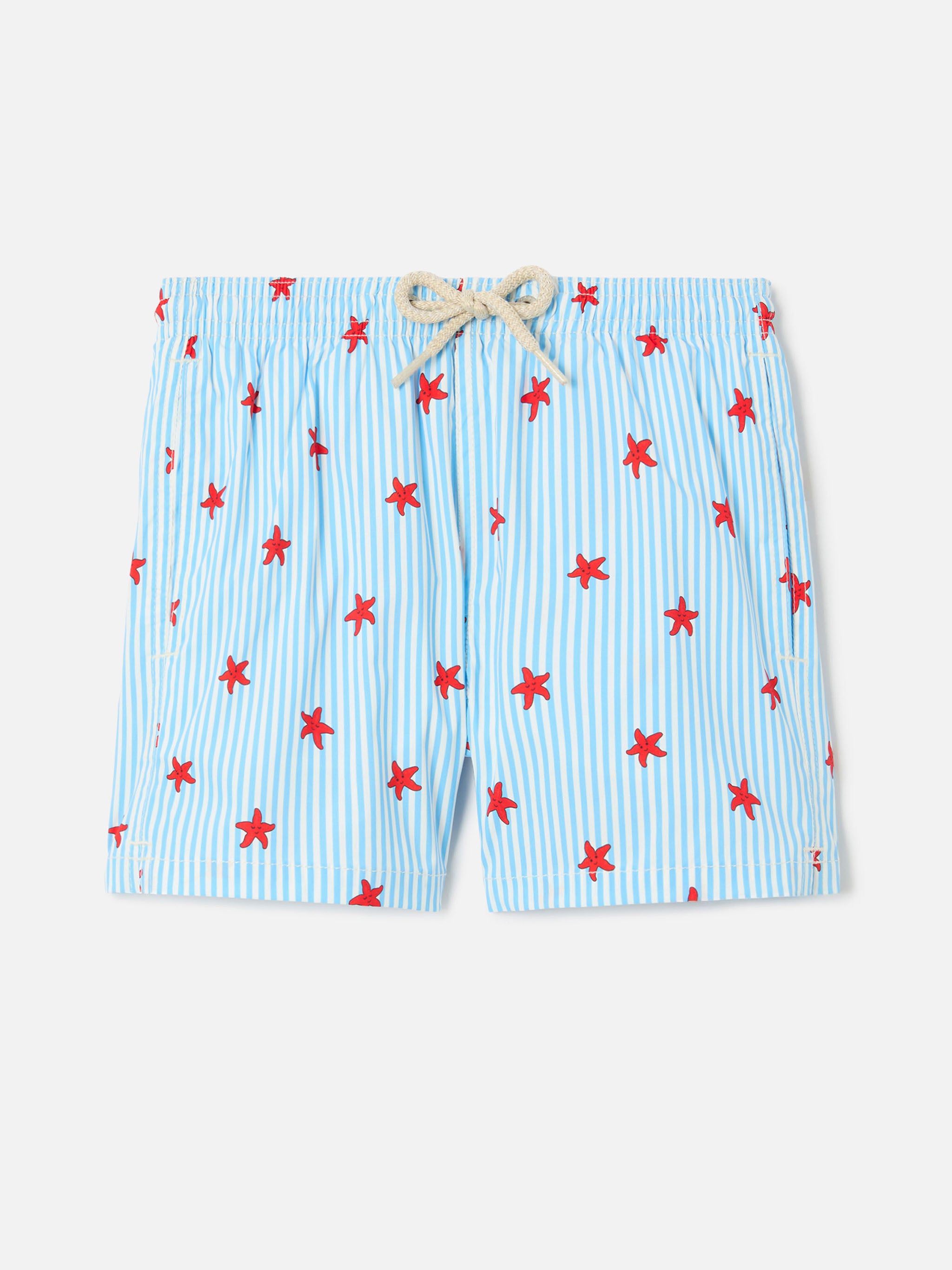 mc2-saint-barth-jean-lighting-costume-bambino-stretch-righe-blu-stelle-marine image 1