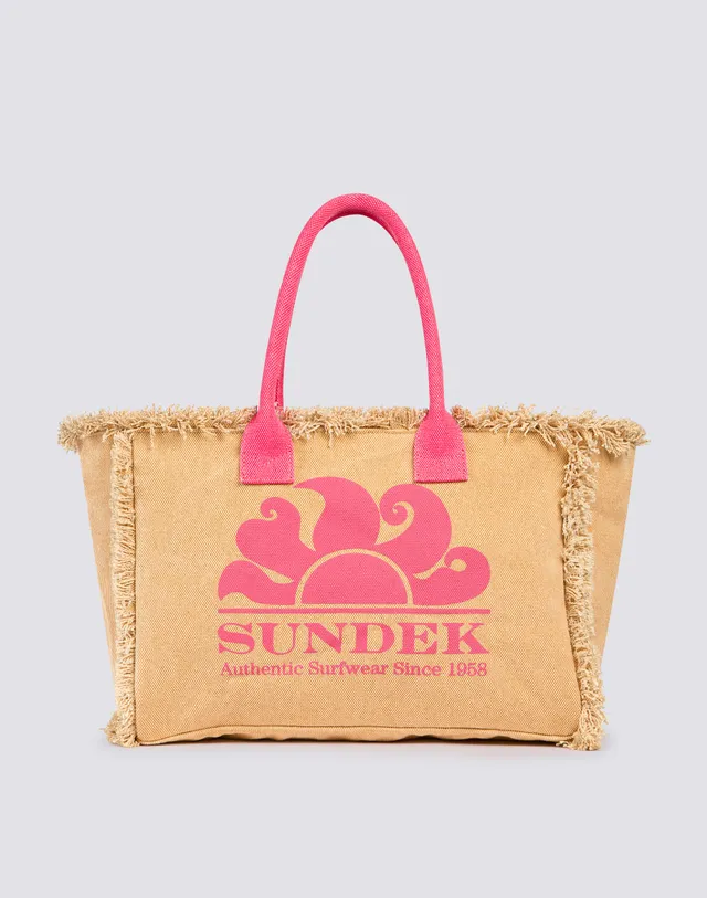 sundek-tote-bag-regular-stone-washed-borsa-mare-donna-con-zip image 1