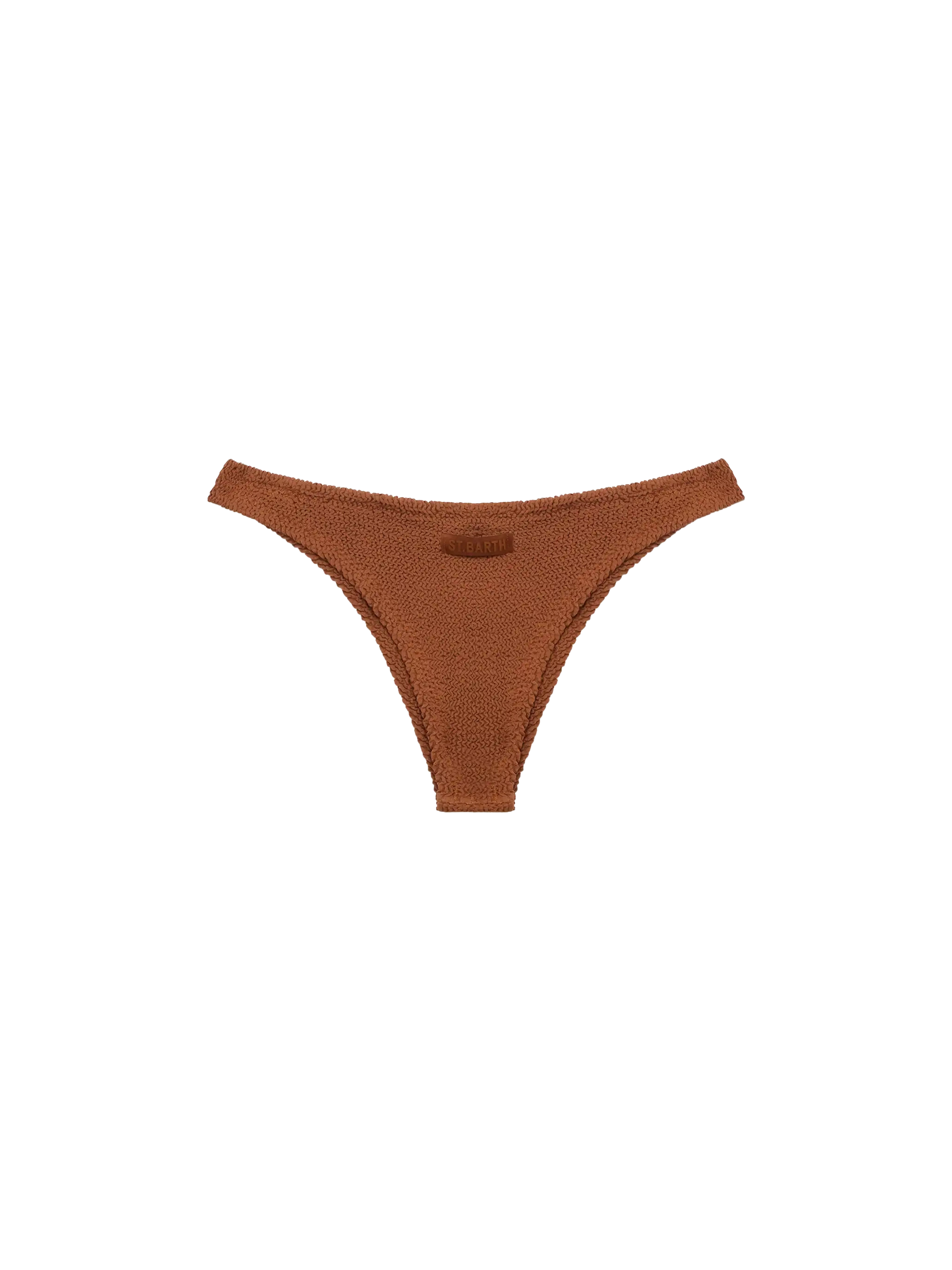 mc2-saint-barth-slip-mare-donna-naomi-cheeky-crinkle-marrone-cammello image 2