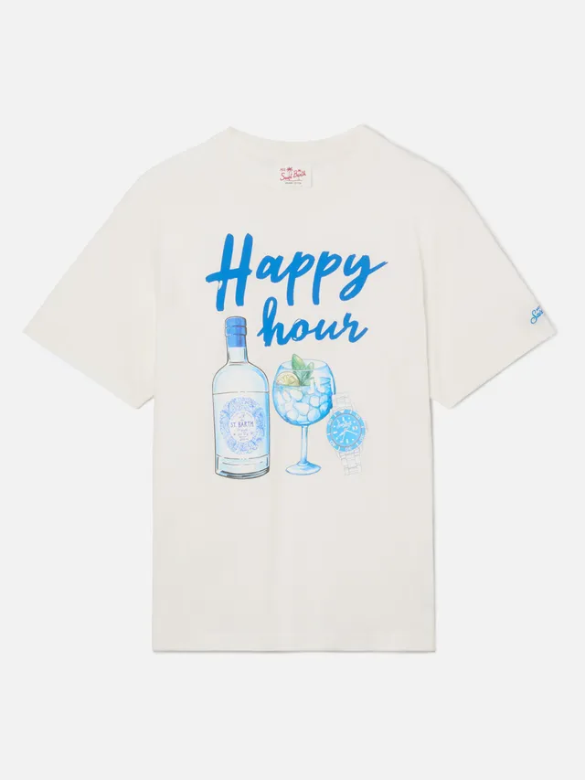 mc2-saint-barth-t-shirt-happy-hour-beige-da-uomo-in-puro-cotone-con-stampa-grafi image 1