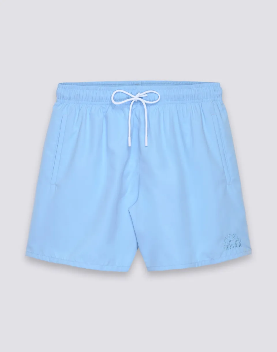 sundek-iconic-costume-mare-uomo-corto-vita-elasticata-nylon-micropeach-38-cm image 1