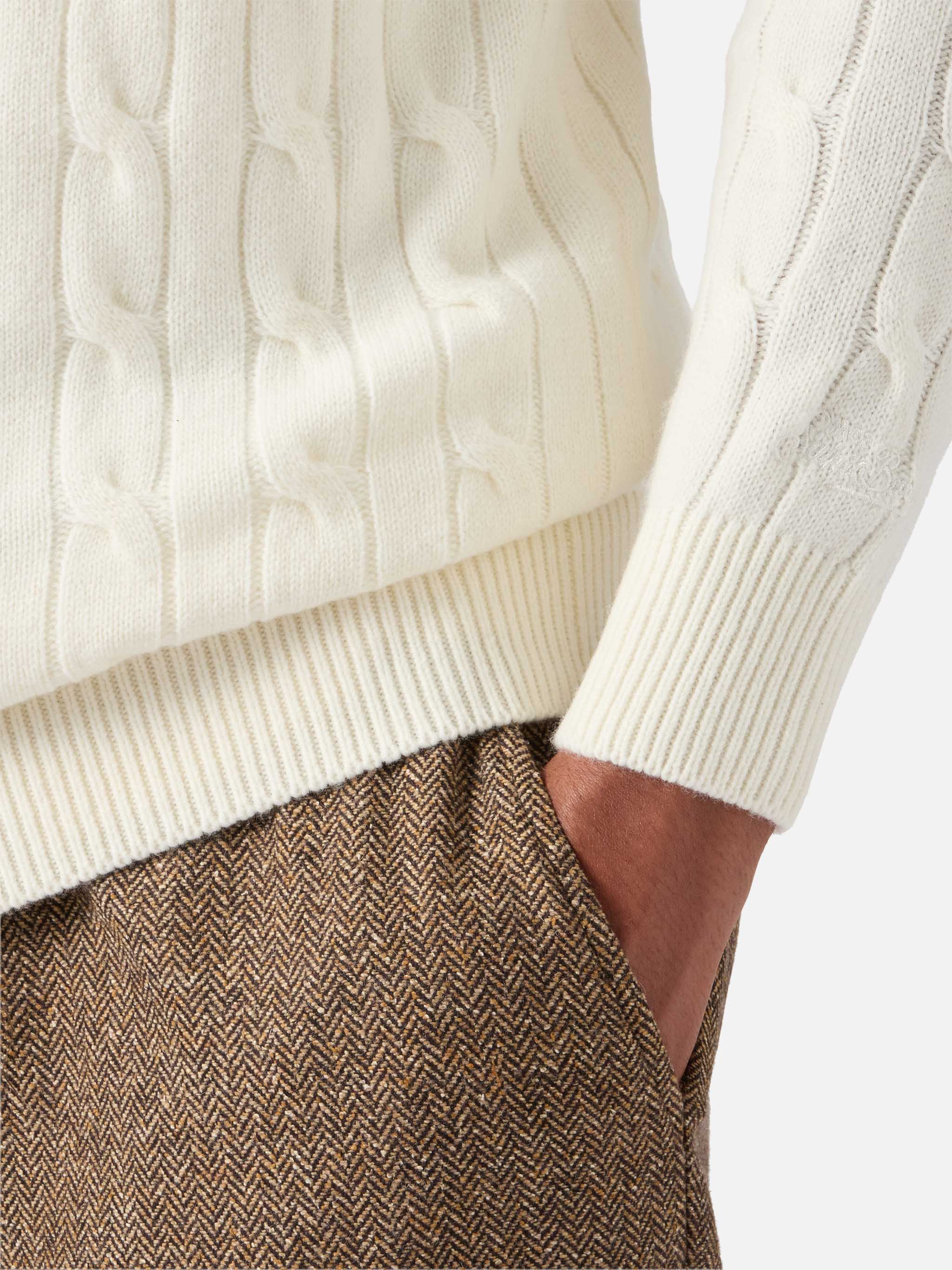 polo-in-maglia-mc2-saint-barth-downing-in-lana-merino-bianco image 4