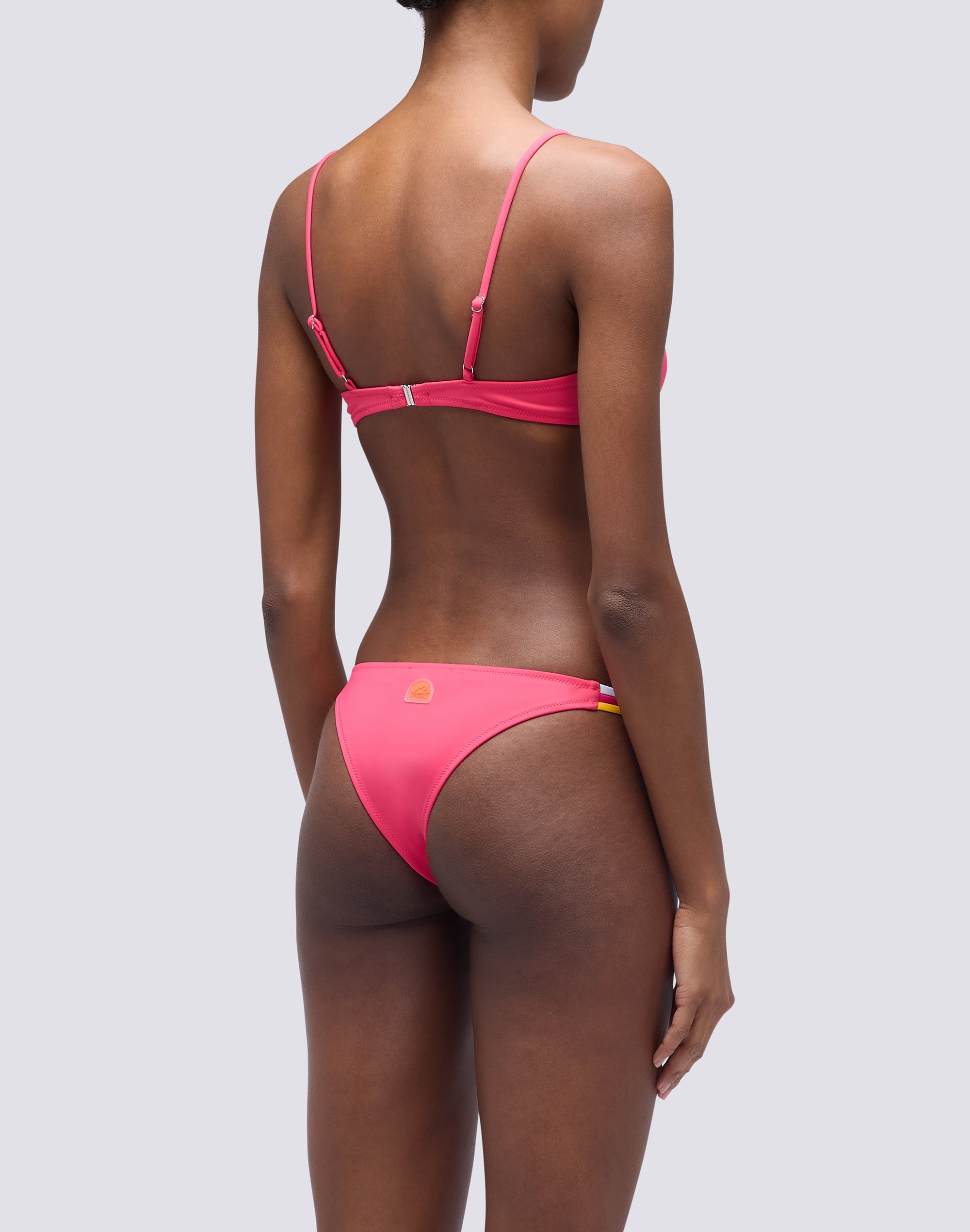 sundek-bikini-donna-top-bralette-imbottita-slip-brasiliana-tricolore image 2