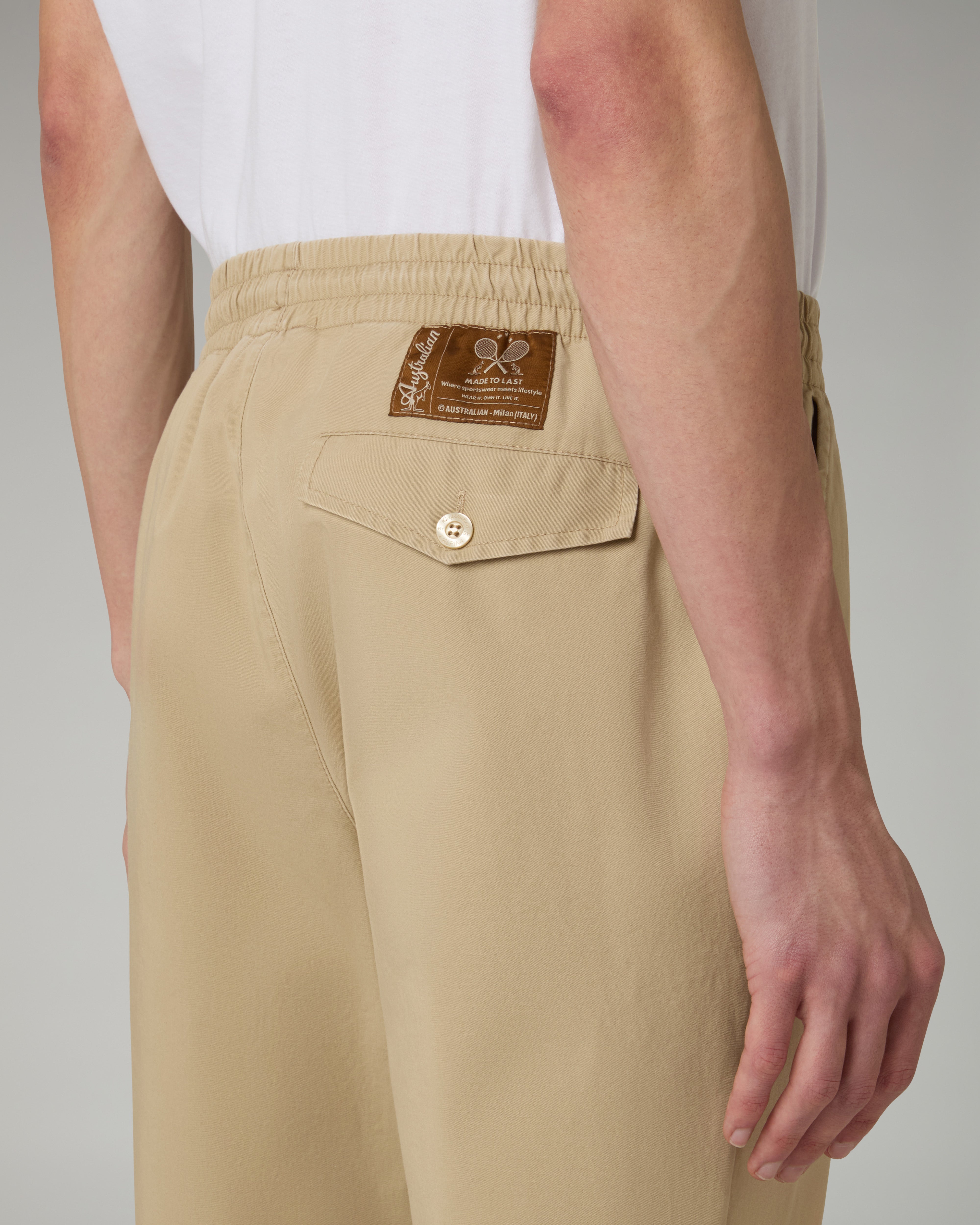 australian-doric-track-pant-pantalone-cotton-twill-kaki image 4
