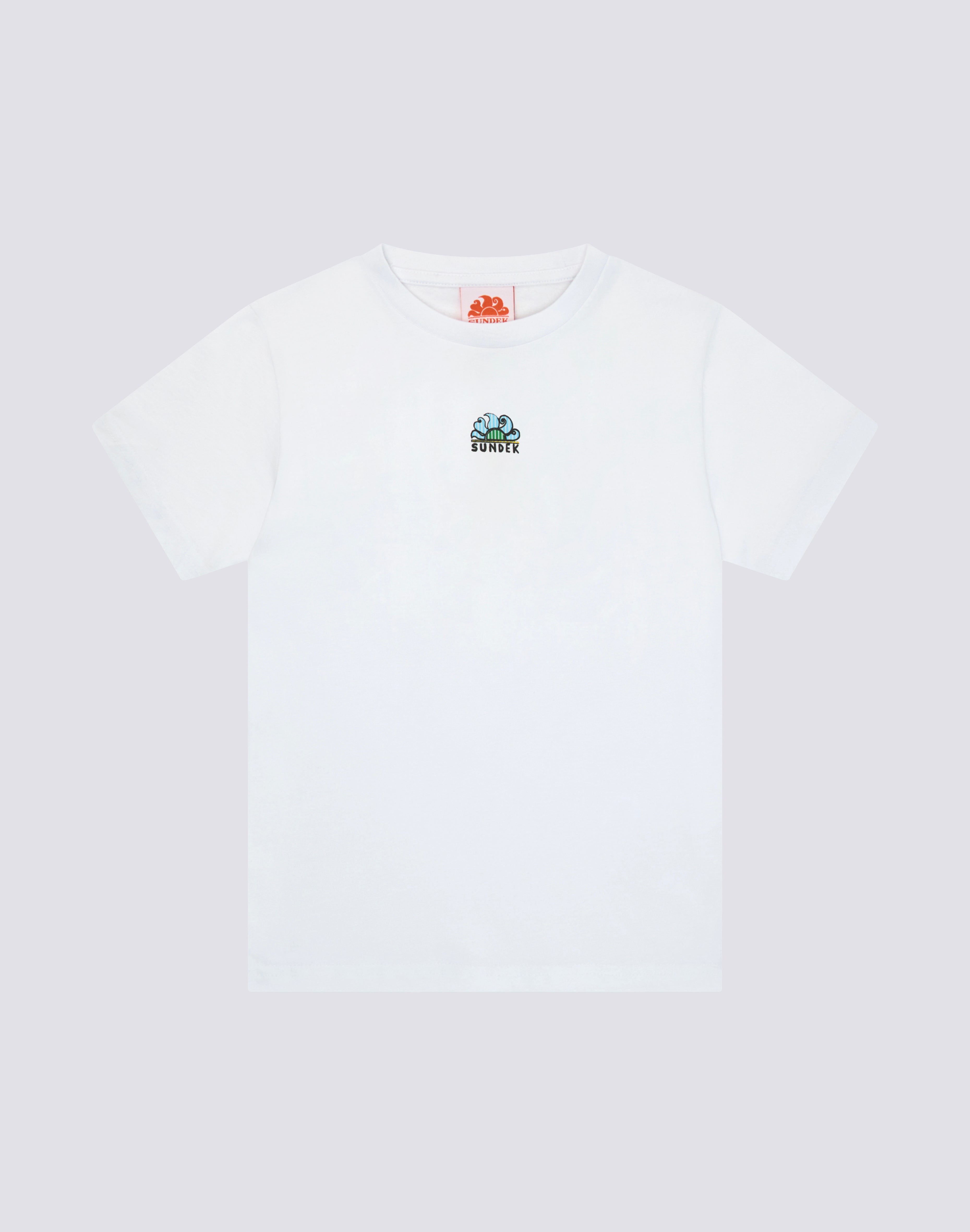 sundek-t-shirt-bambino-manica-corta-stampa-juicy-stripes-surfboard image 1