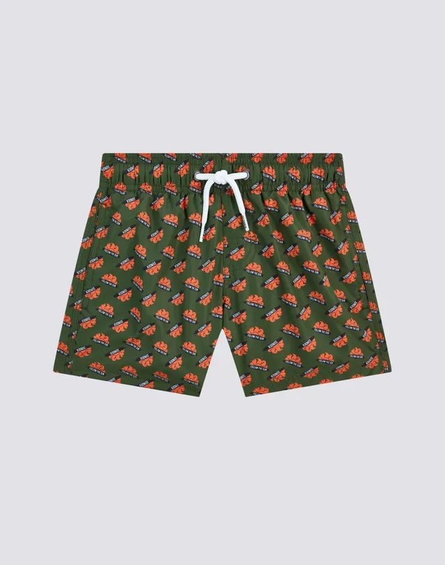 sundek-costume-bambino-corto-orange-logo-in-poly-riciclato image 1