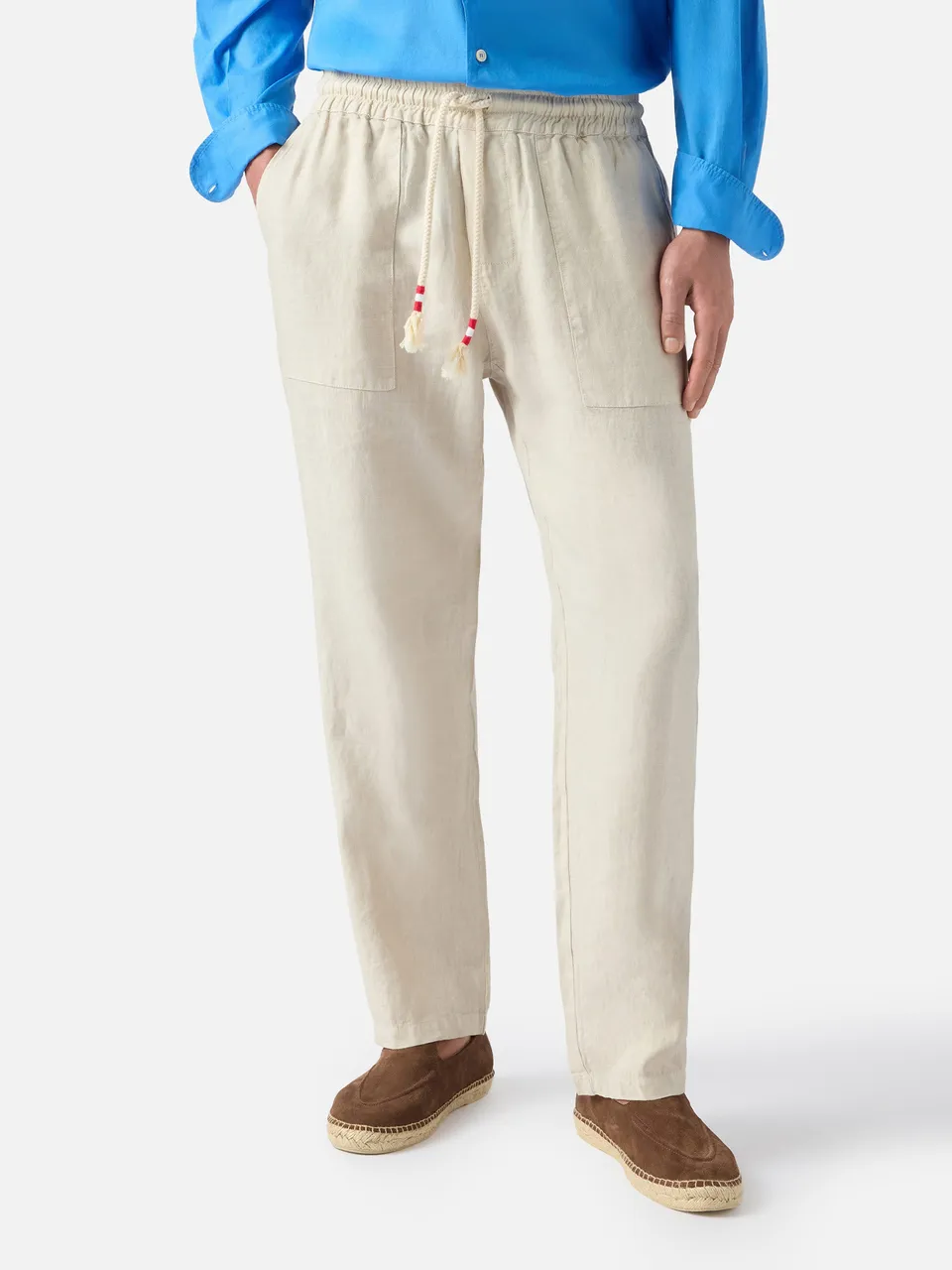 mc2-saint-barth-pantalone-calais-lungo-grigio-chiaro-in-puro-lino image 1