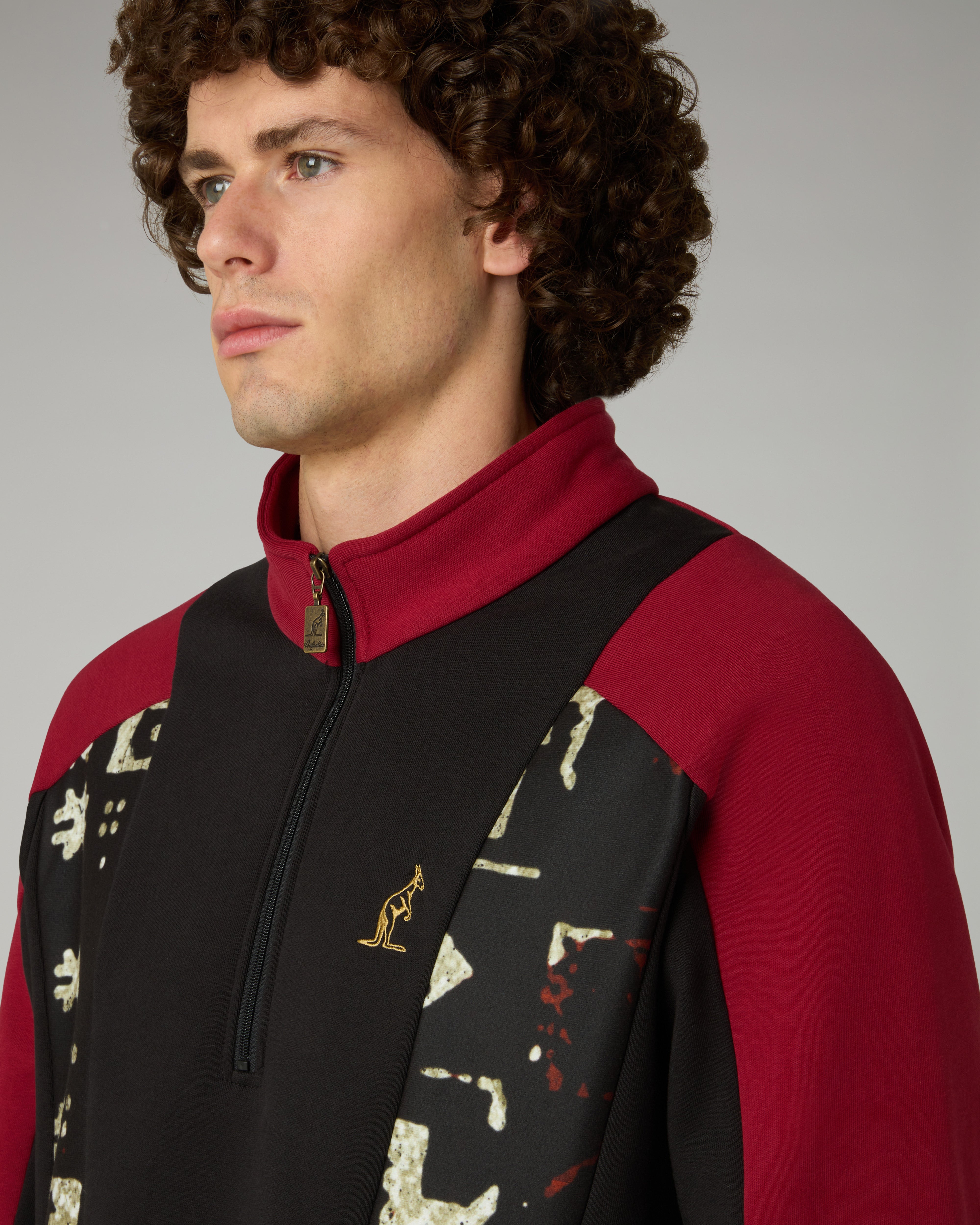 australian-arak-half-zip-crewneck-felpa-mezza-zip-con-tasche-zip image 4