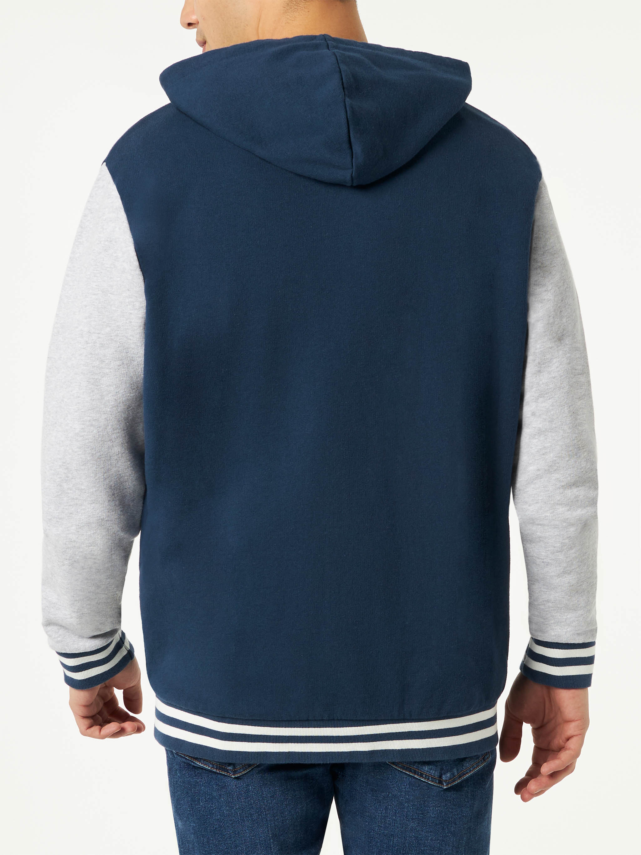 mc2-saint-barth-danny-felpa-uomo-blu-navy-e-grigio-con-patch image 3