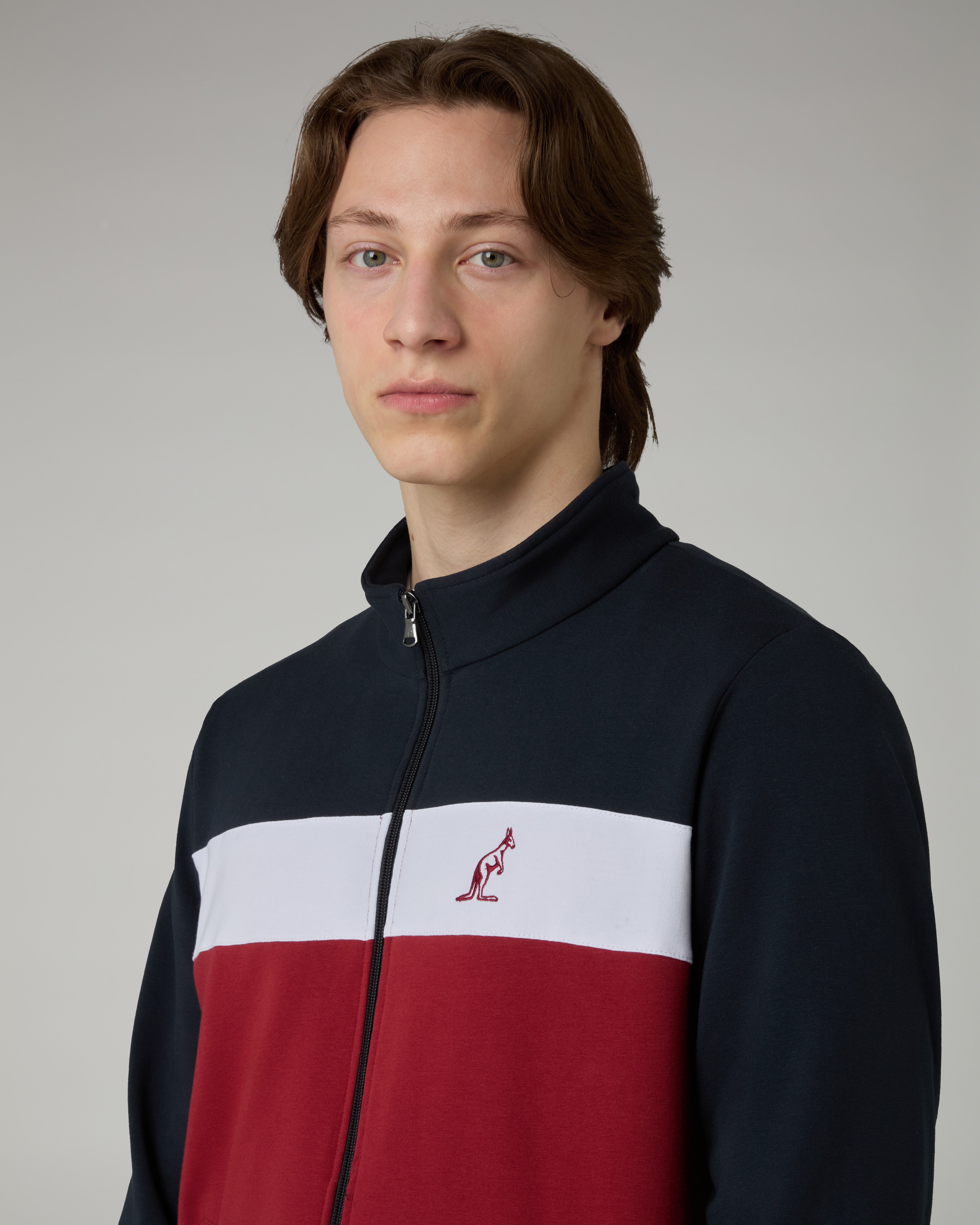 australian-heritage-tracksuit-tuta-bordeaux-in-felpa-elasticizzata image 4