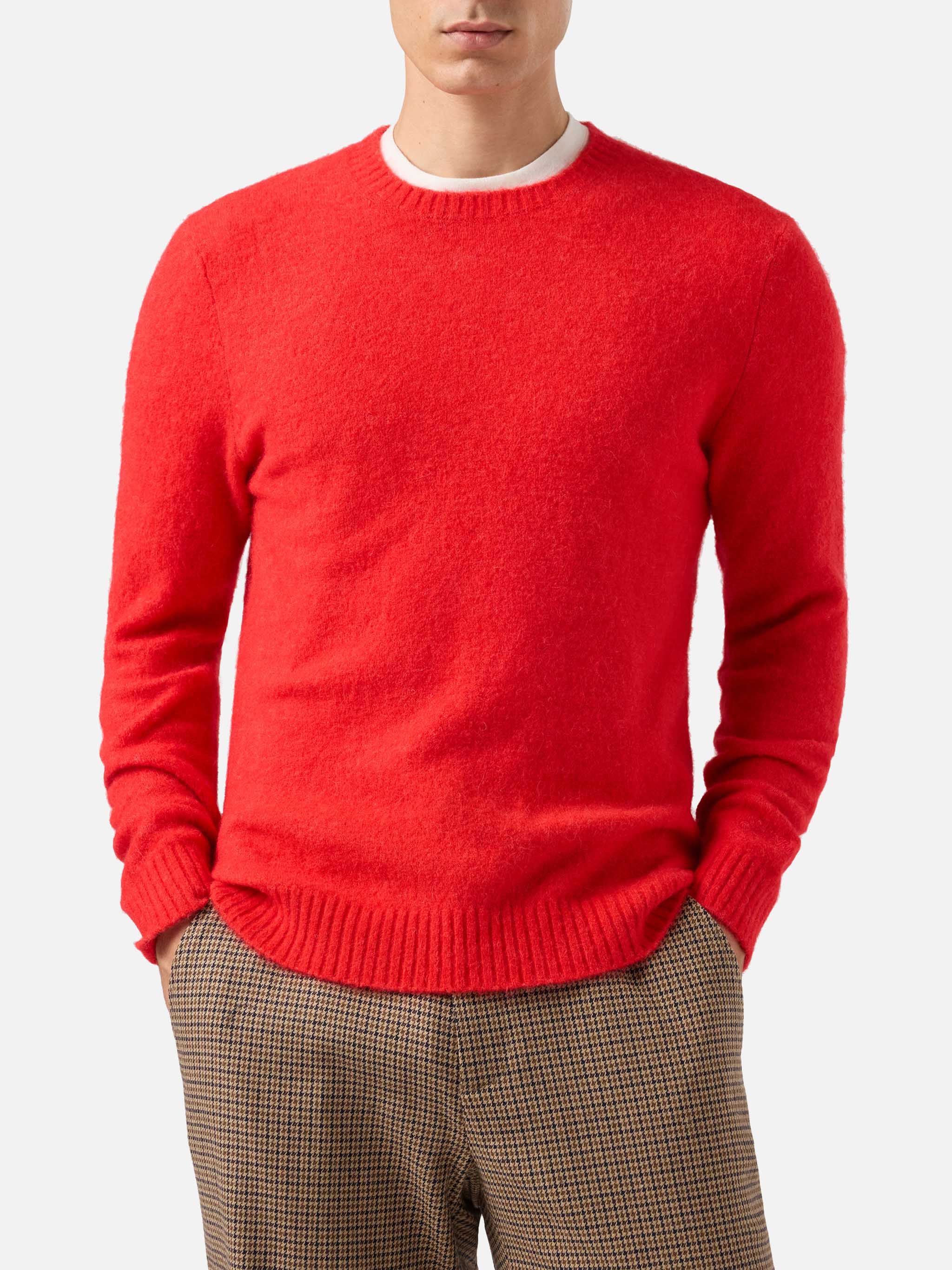 mc2-saint-barth-regent-maglione-girocollo-uomo-alpaca-stretch-rosso image 1