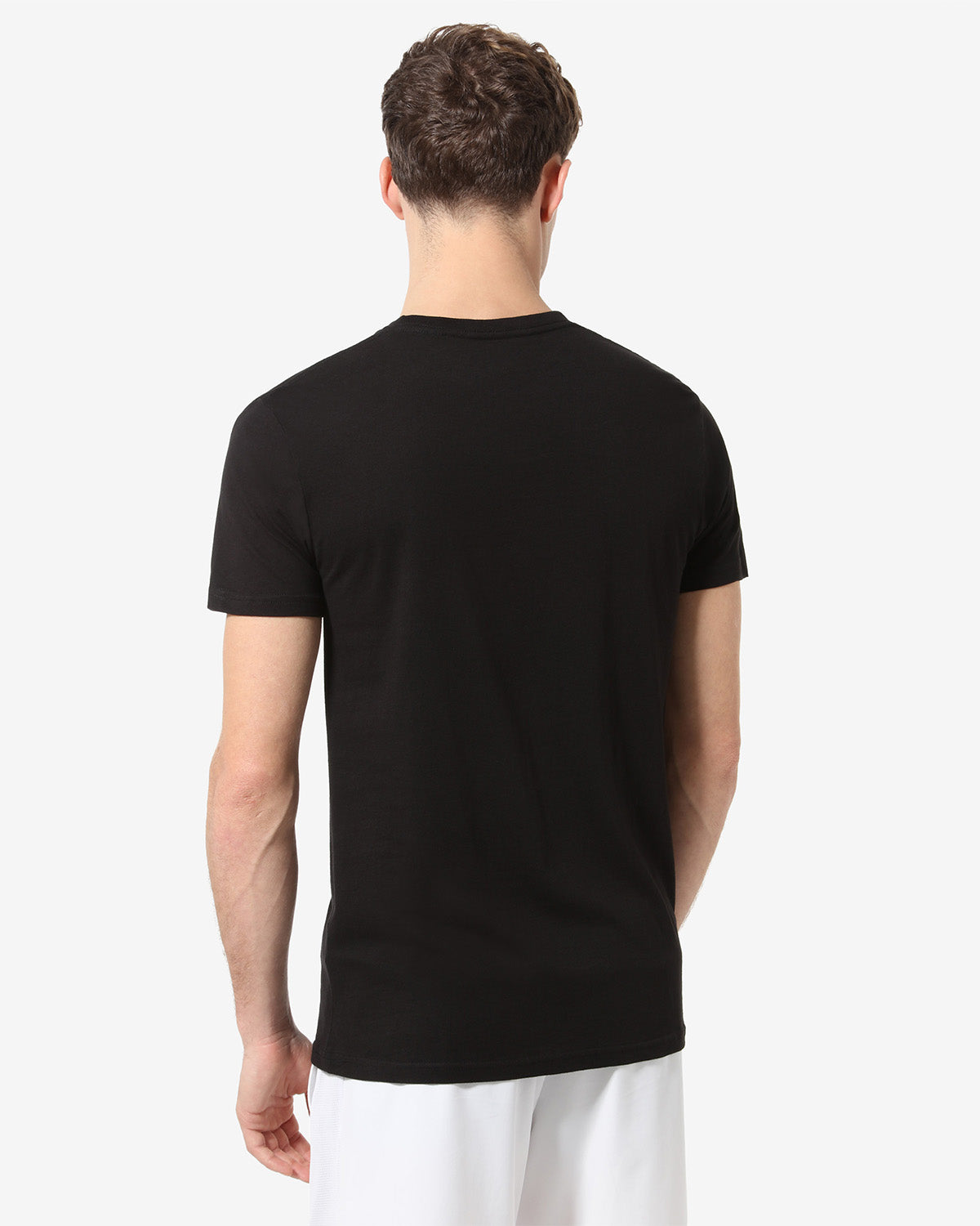 australian-court-t-shirt-tennis-in-cotone-nero-teuts0064 image 3