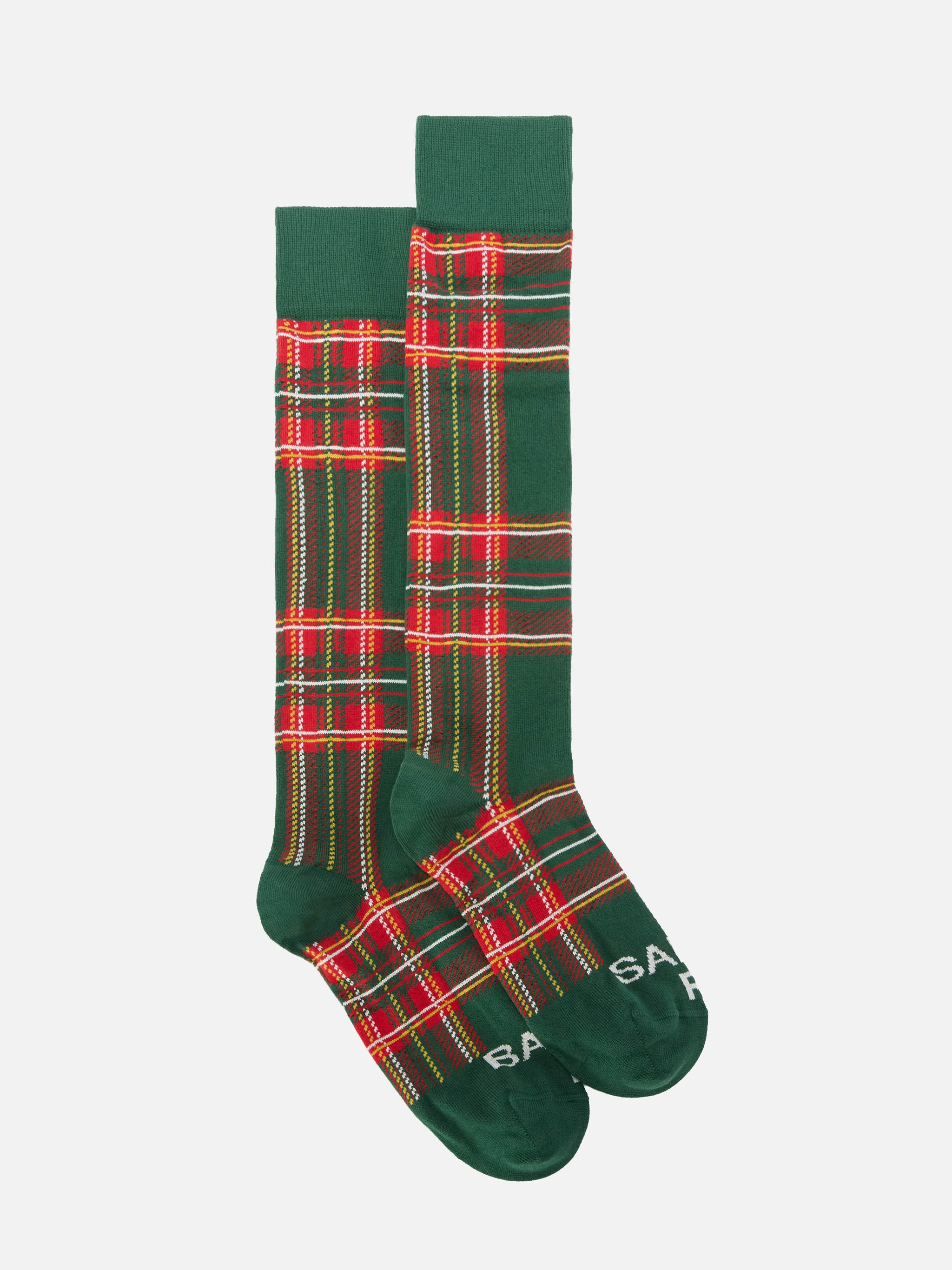 mc2-saint-barth-calze-sox-misto-cotone-jacquard-tartan-verde image 1